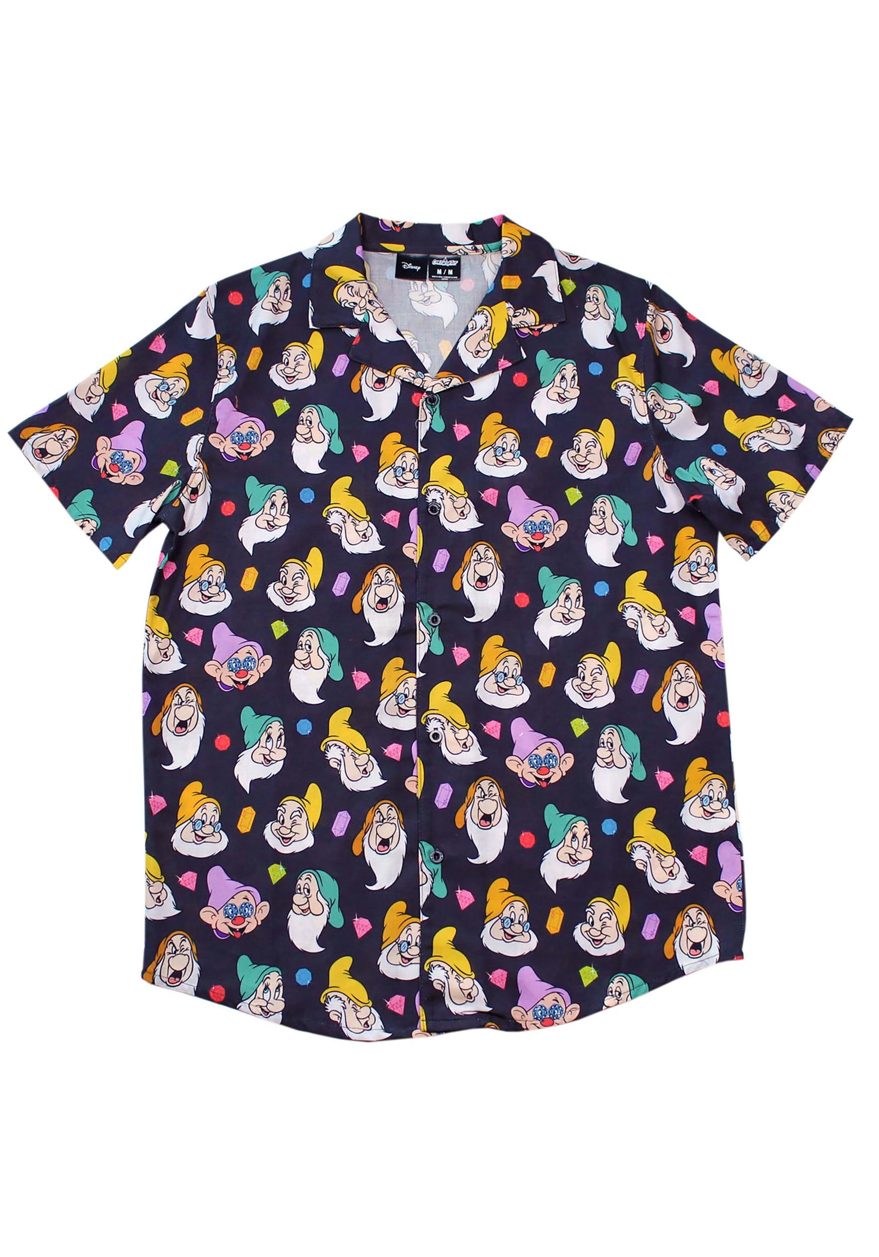 Cakeworthy Snow White 7 Dwarves Button Up Shirt for Adults 5 Cakeworthy Snow White 7 Dwarves Button Up Shirt for Adults