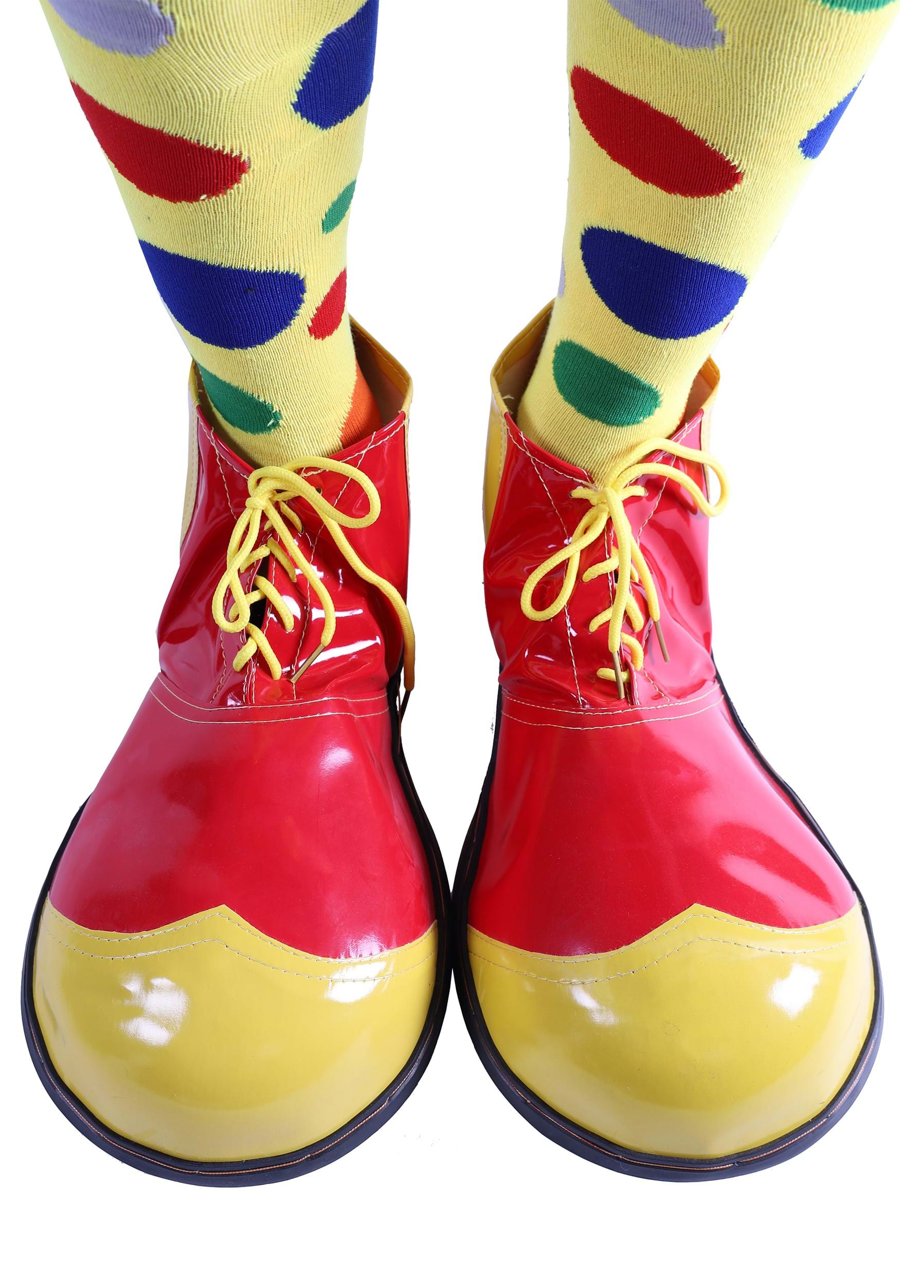 Jumbo Red and Yellow Clown Shoes