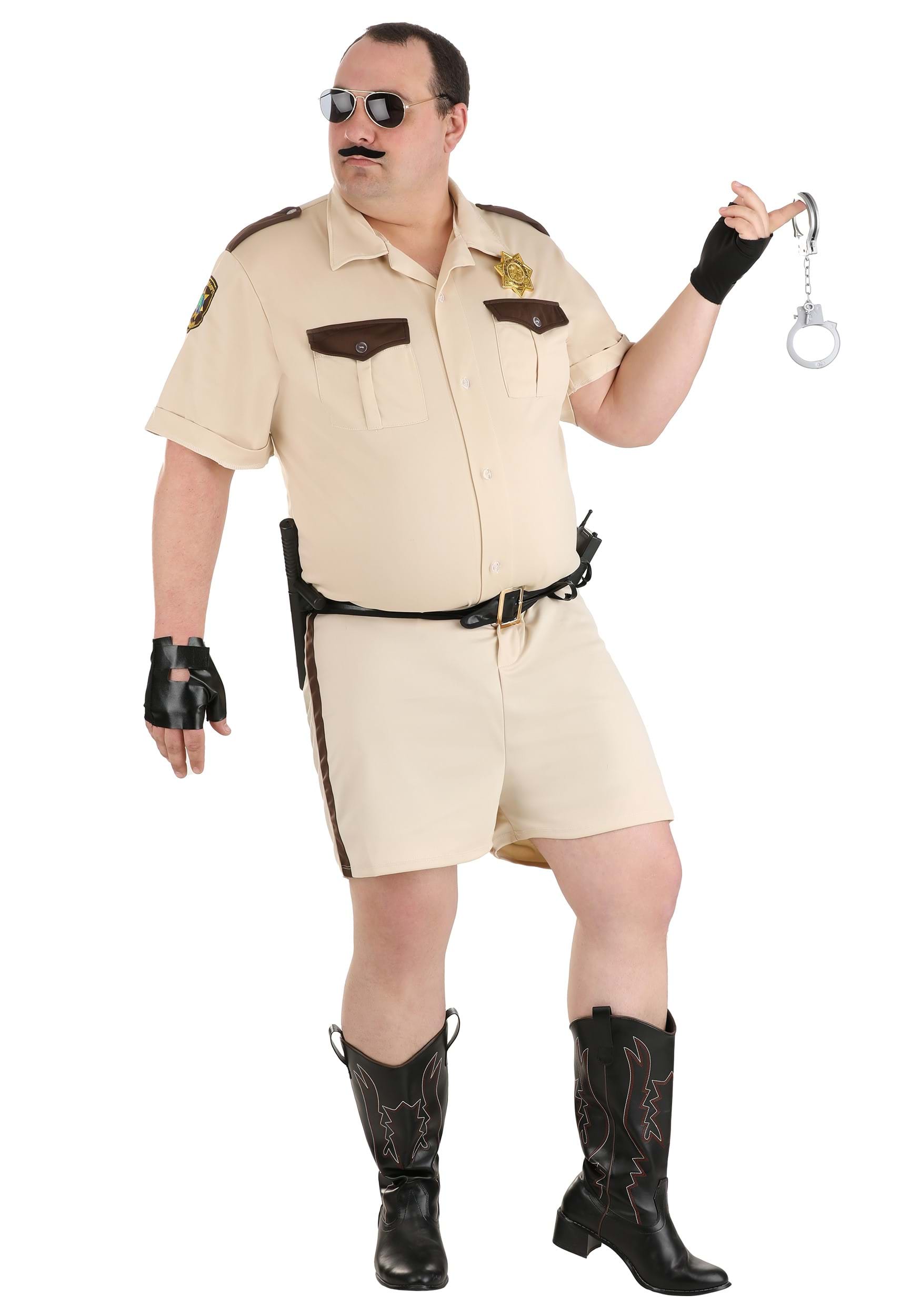 Men's Reno 911 Deluxe Plus Size Adult Lt. Dangle Costume