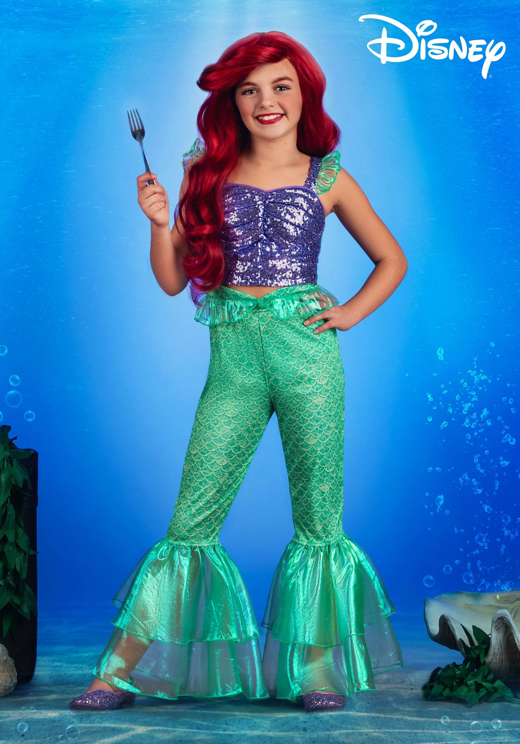 Disney Little Mermaid Ariel Costume Outfit for Girls