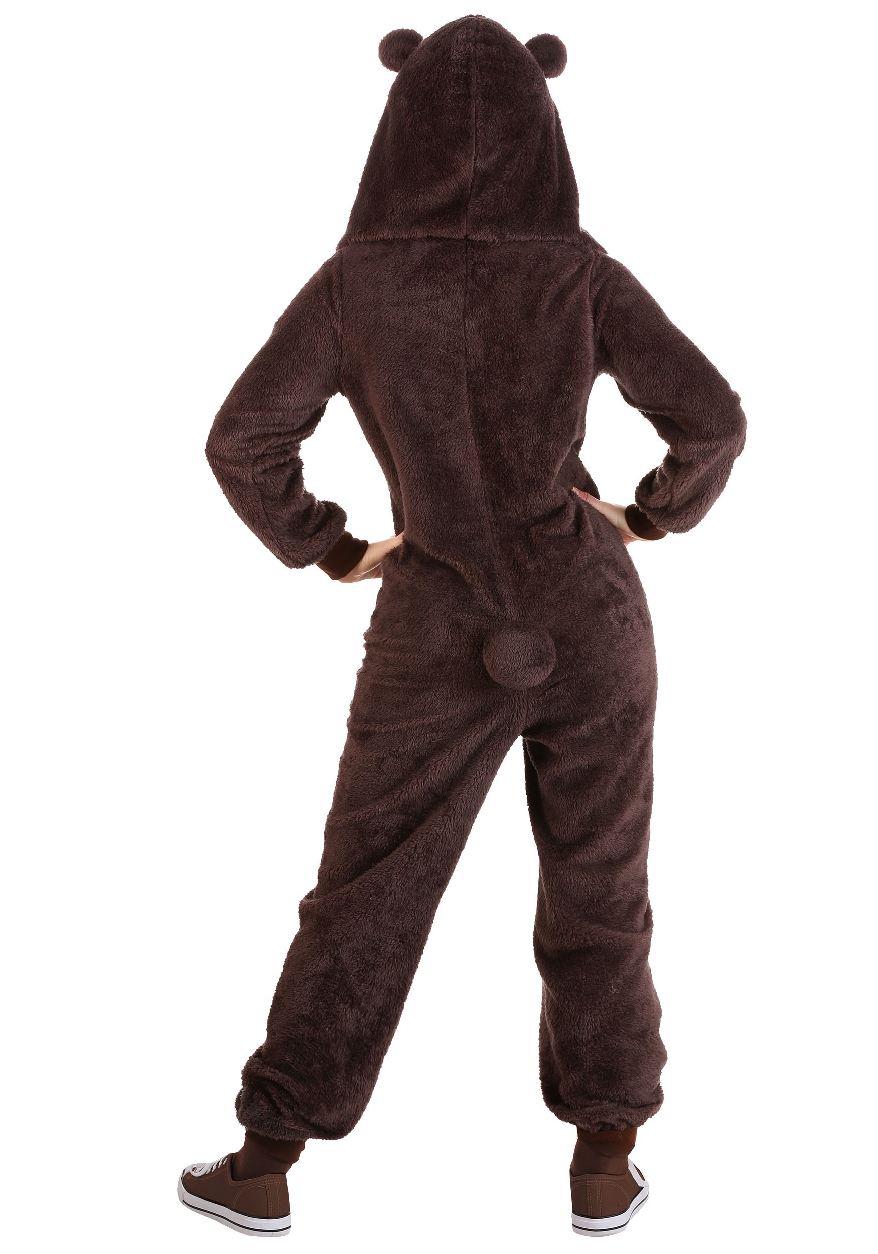 Brown Bear Costume Onesie for Adults