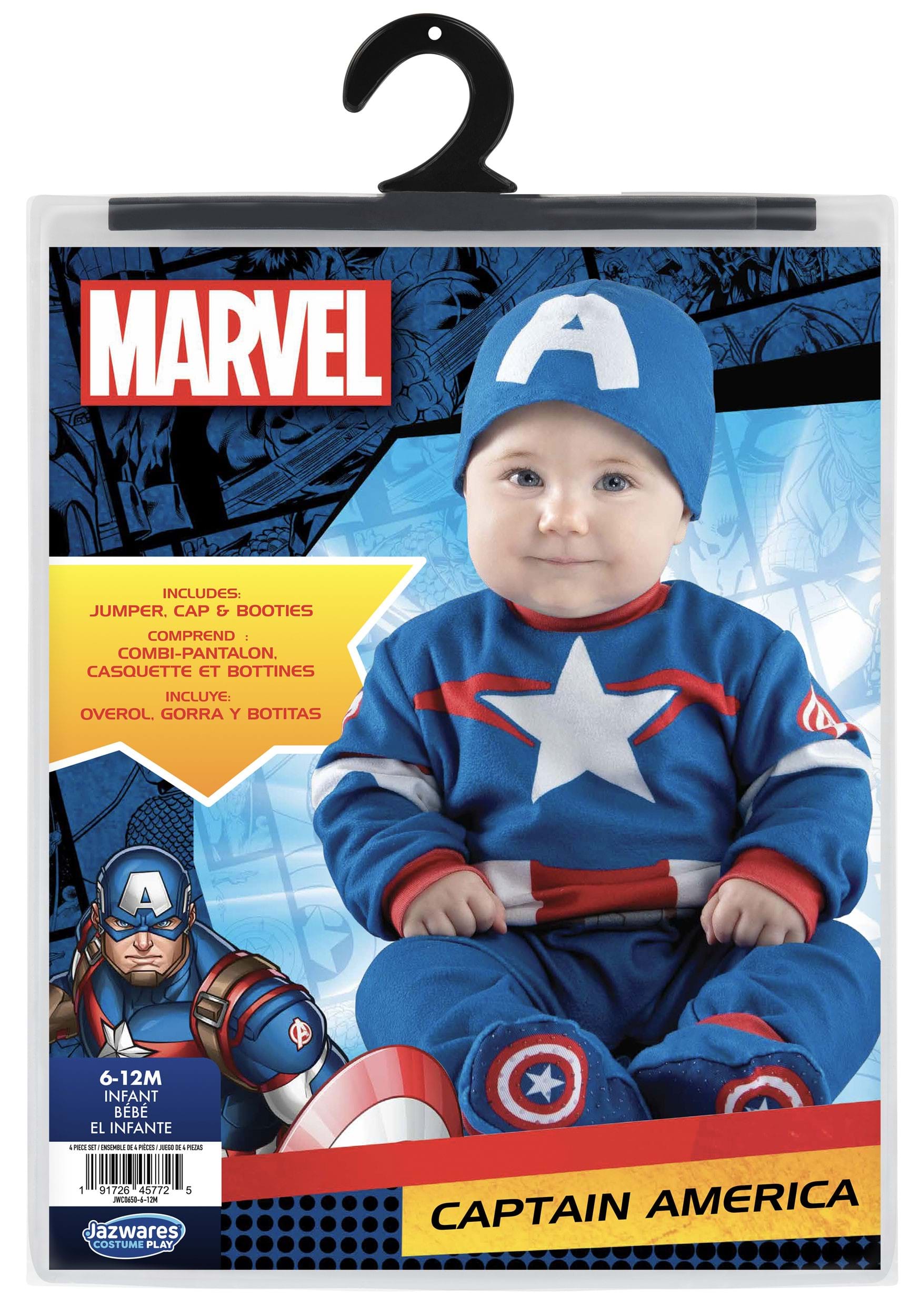 Infant Captain America Steve Rogers Costume