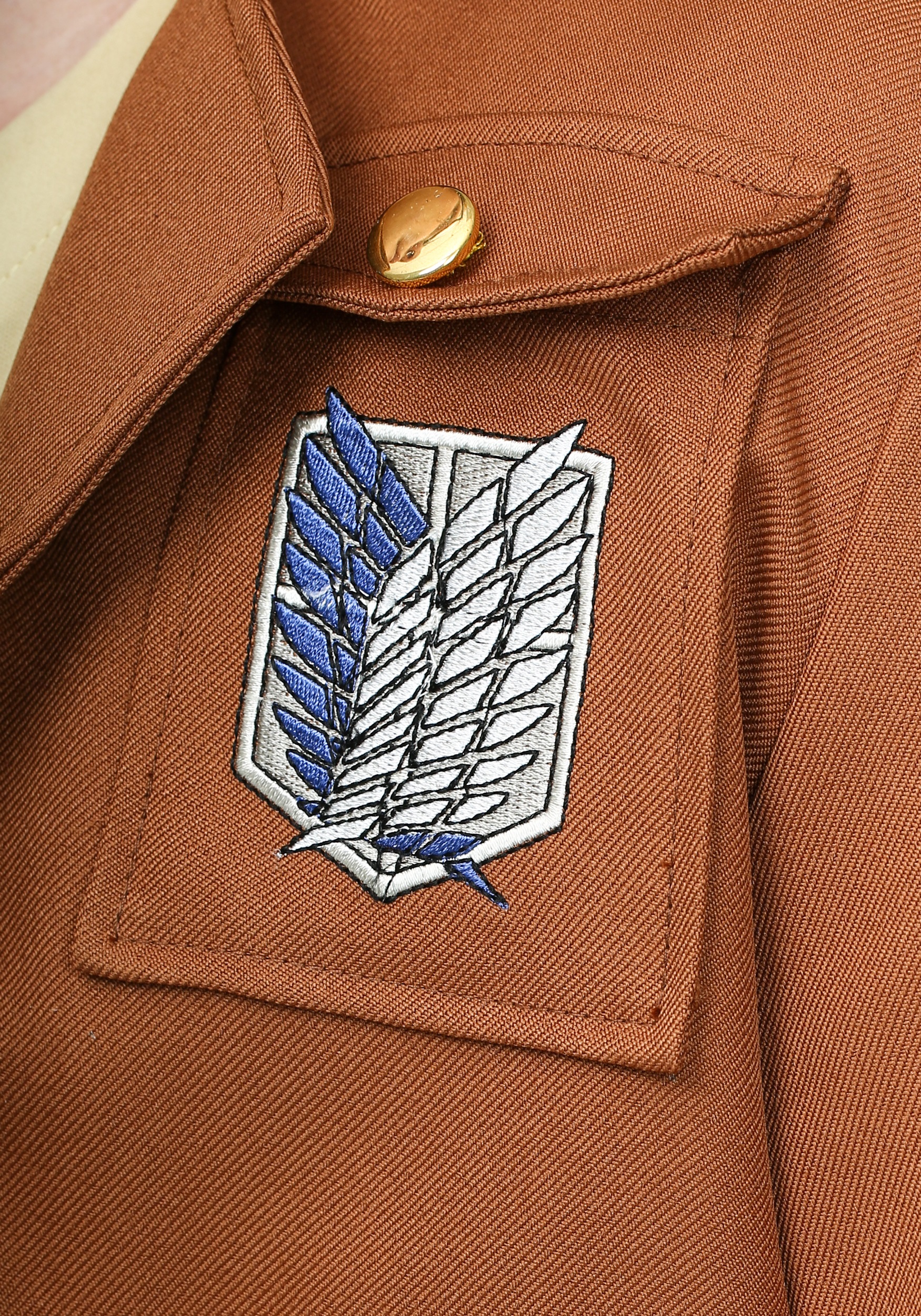 Men's Deluxe Attack on Titan Eren Jaeger Costume 4 Men's Deluxe Attack on Titan Eren Jaeger Costume