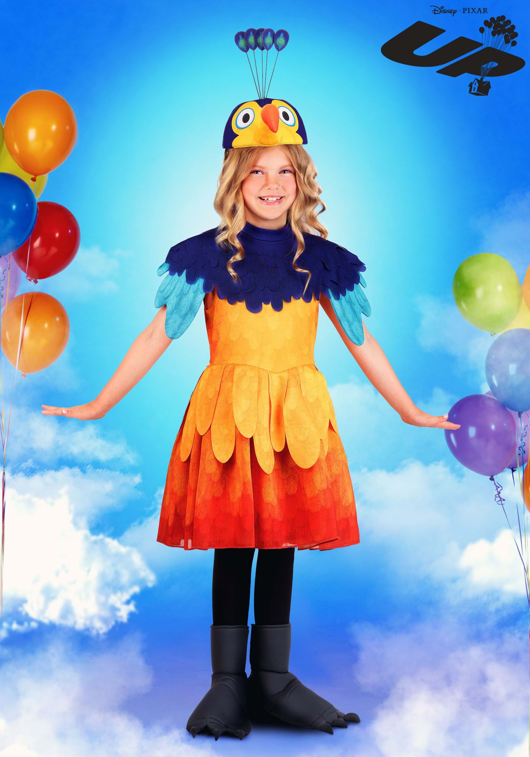 Girl's Pixar UP Kevin Costume Dress 1 Girl's Pixar UP Kevin Costume Dress