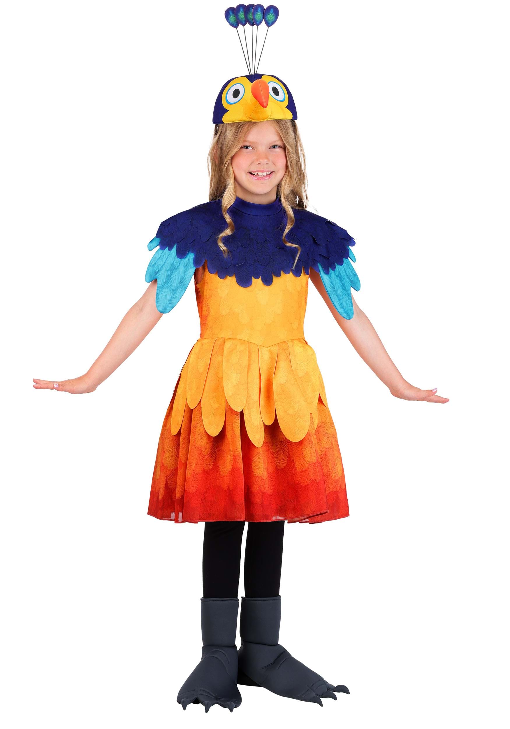 Girl's Pixar UP Kevin Costume Dress 9 Girl's Pixar UP Kevin Costume Dress