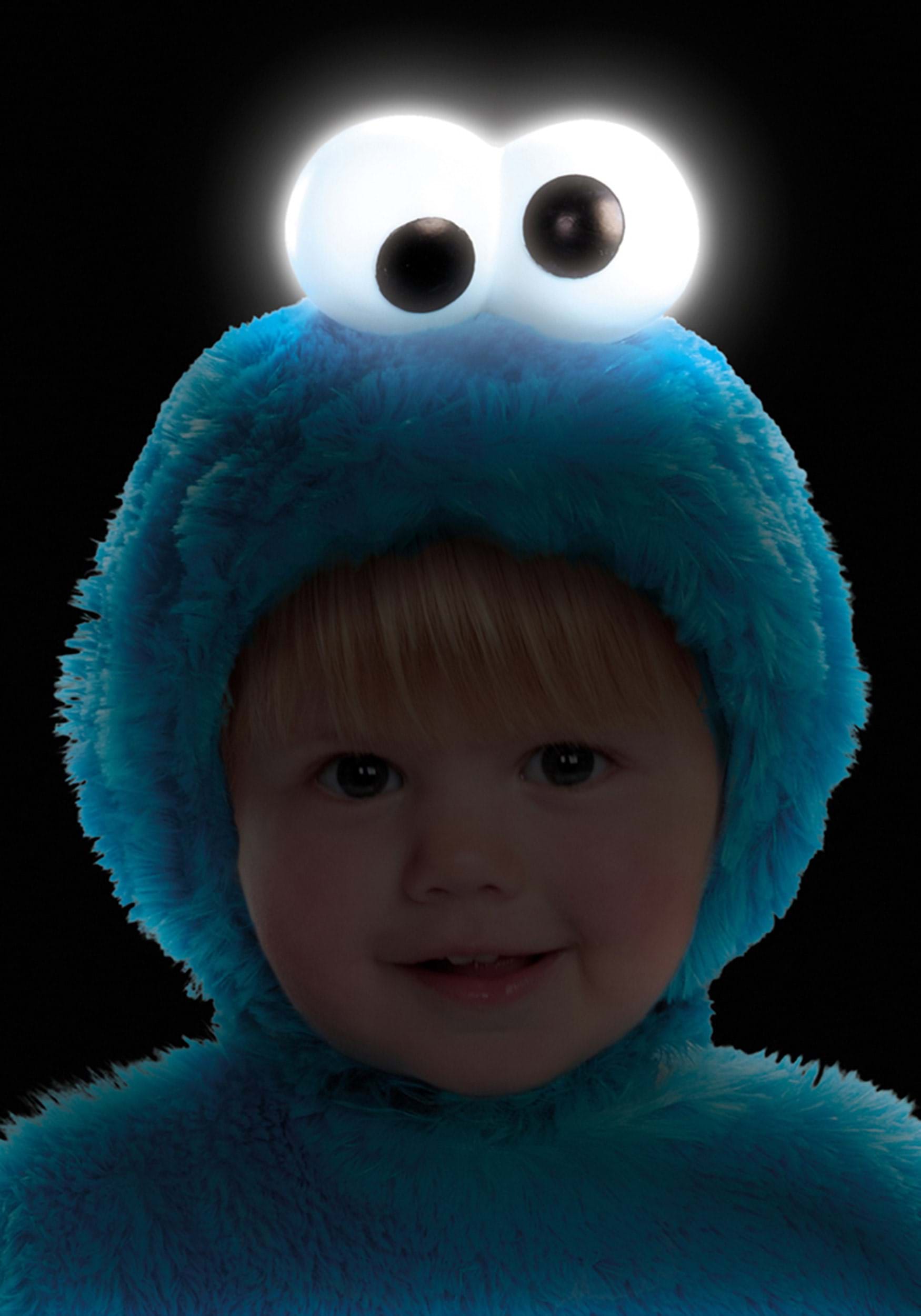 Cookie Monster Costume with Light-Up Eyes
