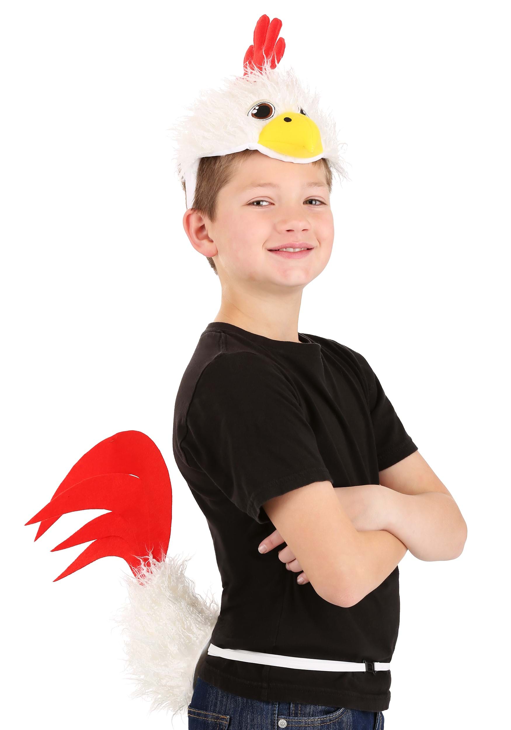 Chicken Soft Tail & Headband Costume Accessory Kit