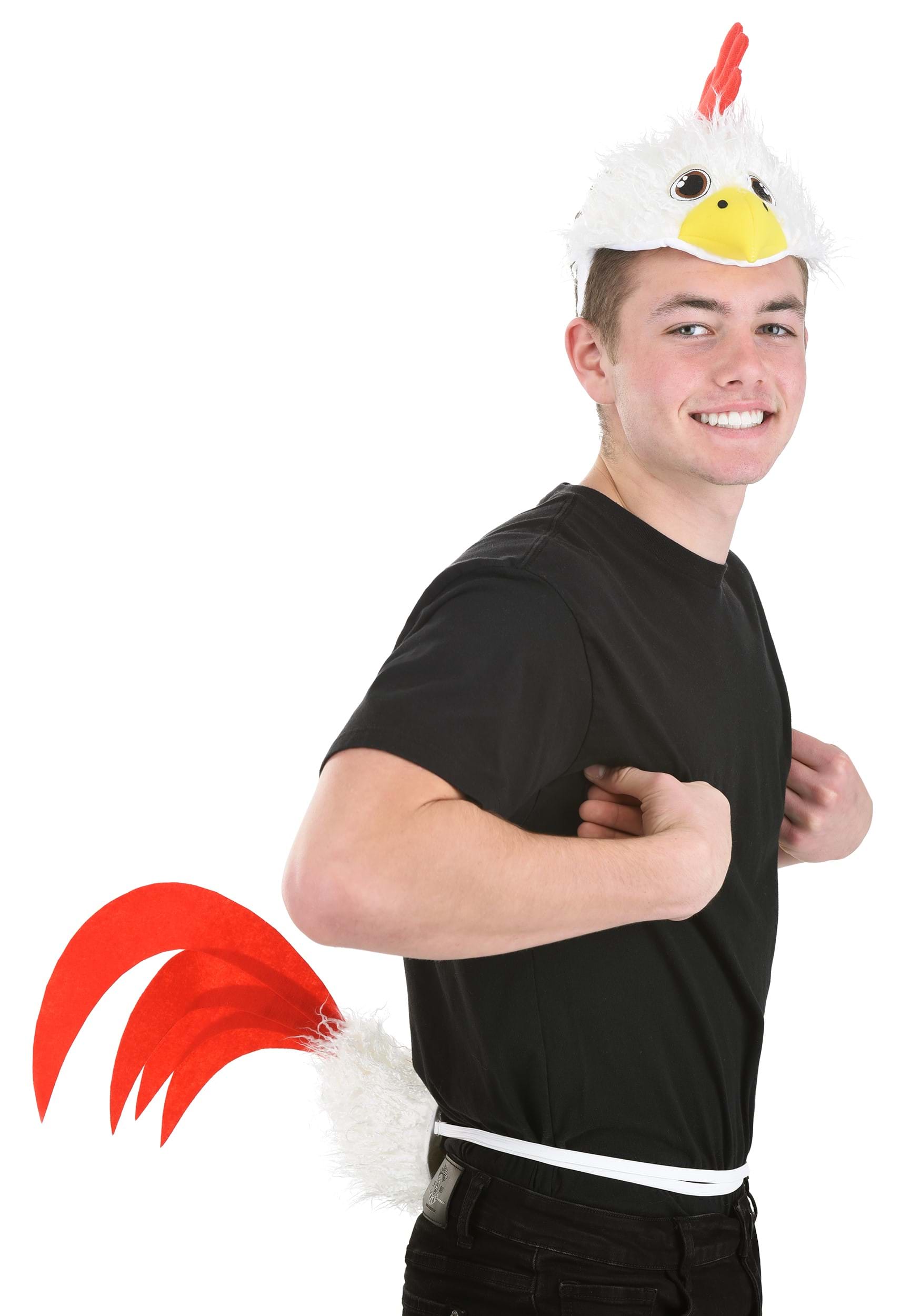 Chicken Soft Tail & Headband Costume Accessory Kit