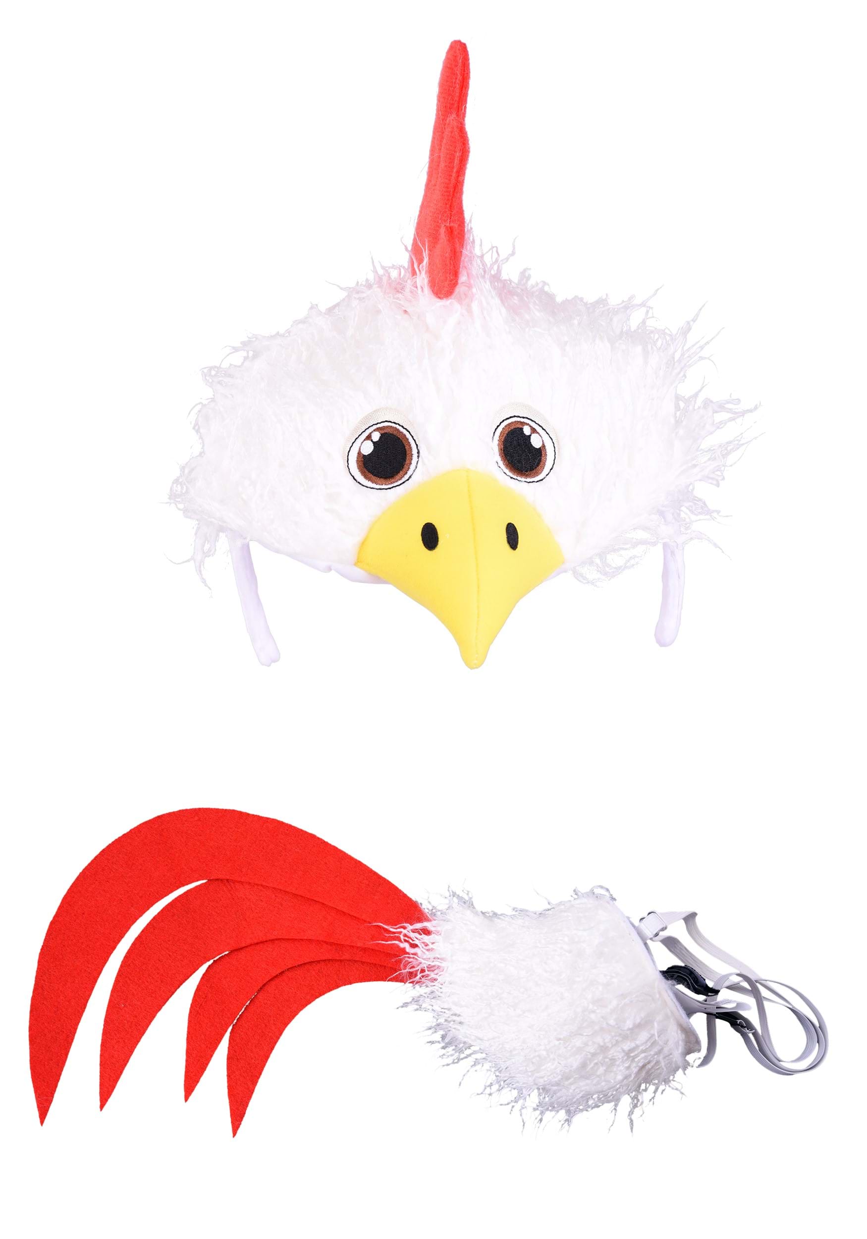 Chicken Soft Tail & Headband Costume Accessory Kit