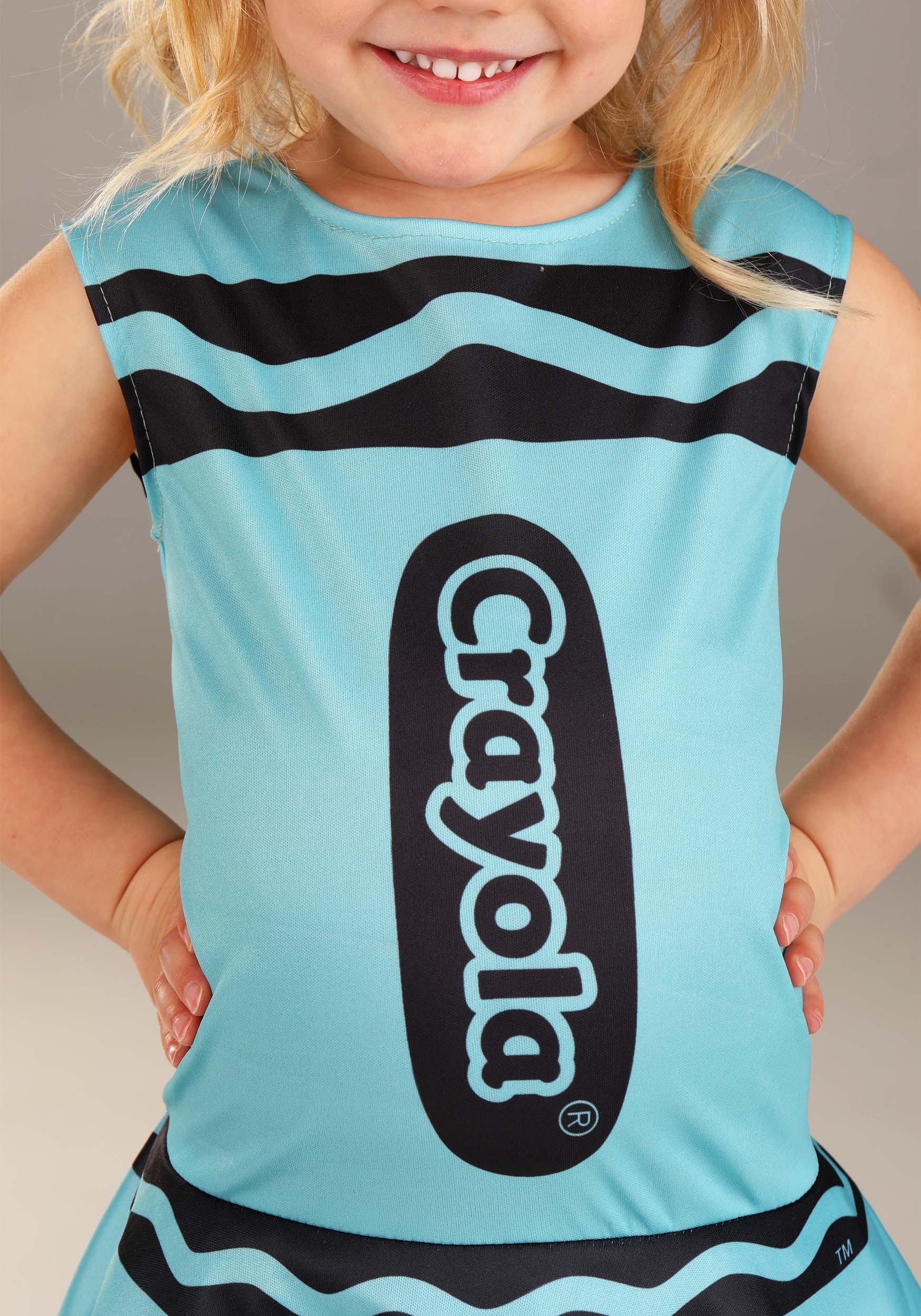 Girl's Blue Crayon Toddler Costume Dress
