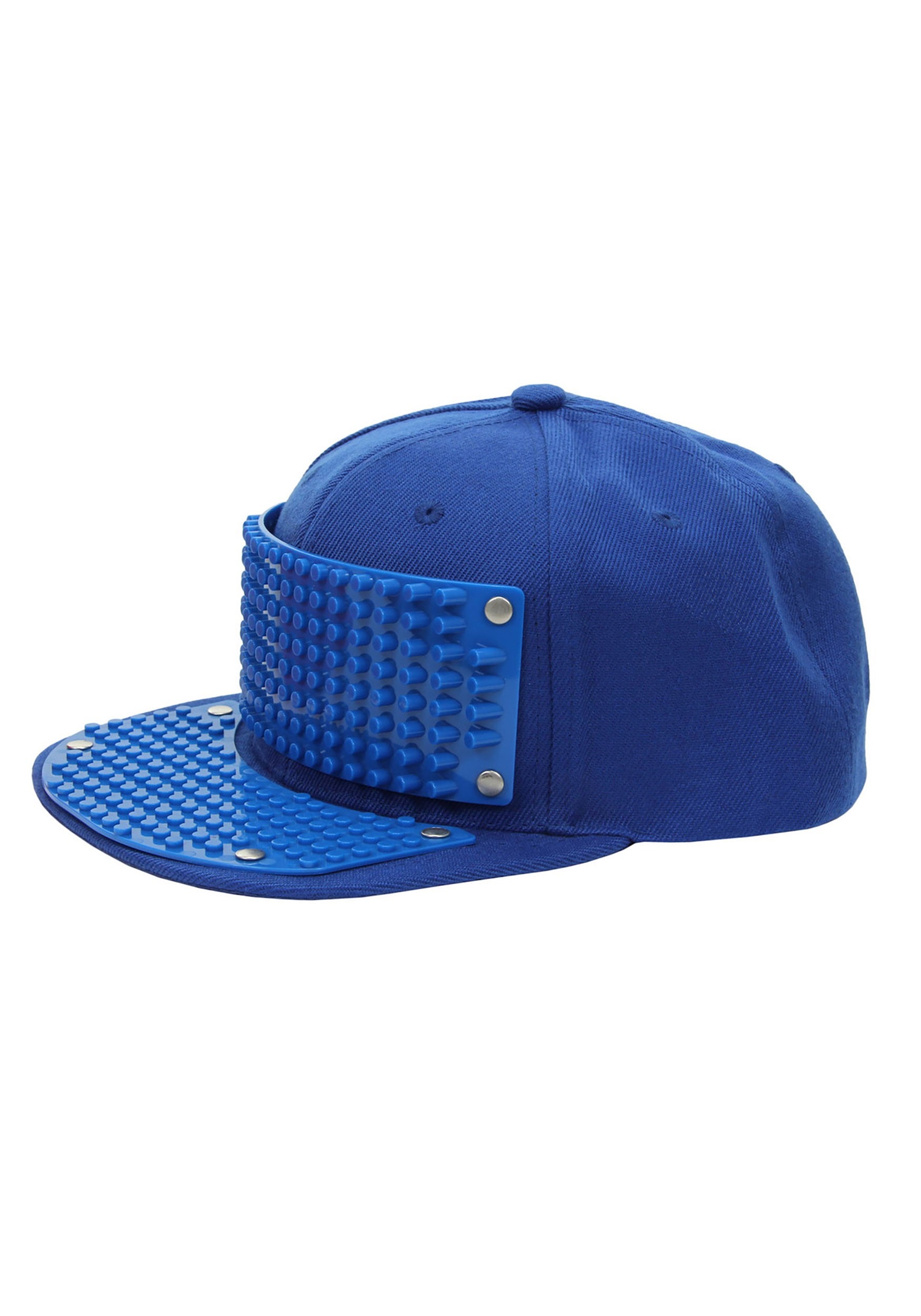 Bricky Blocks Plastic Blue Snapback Hat