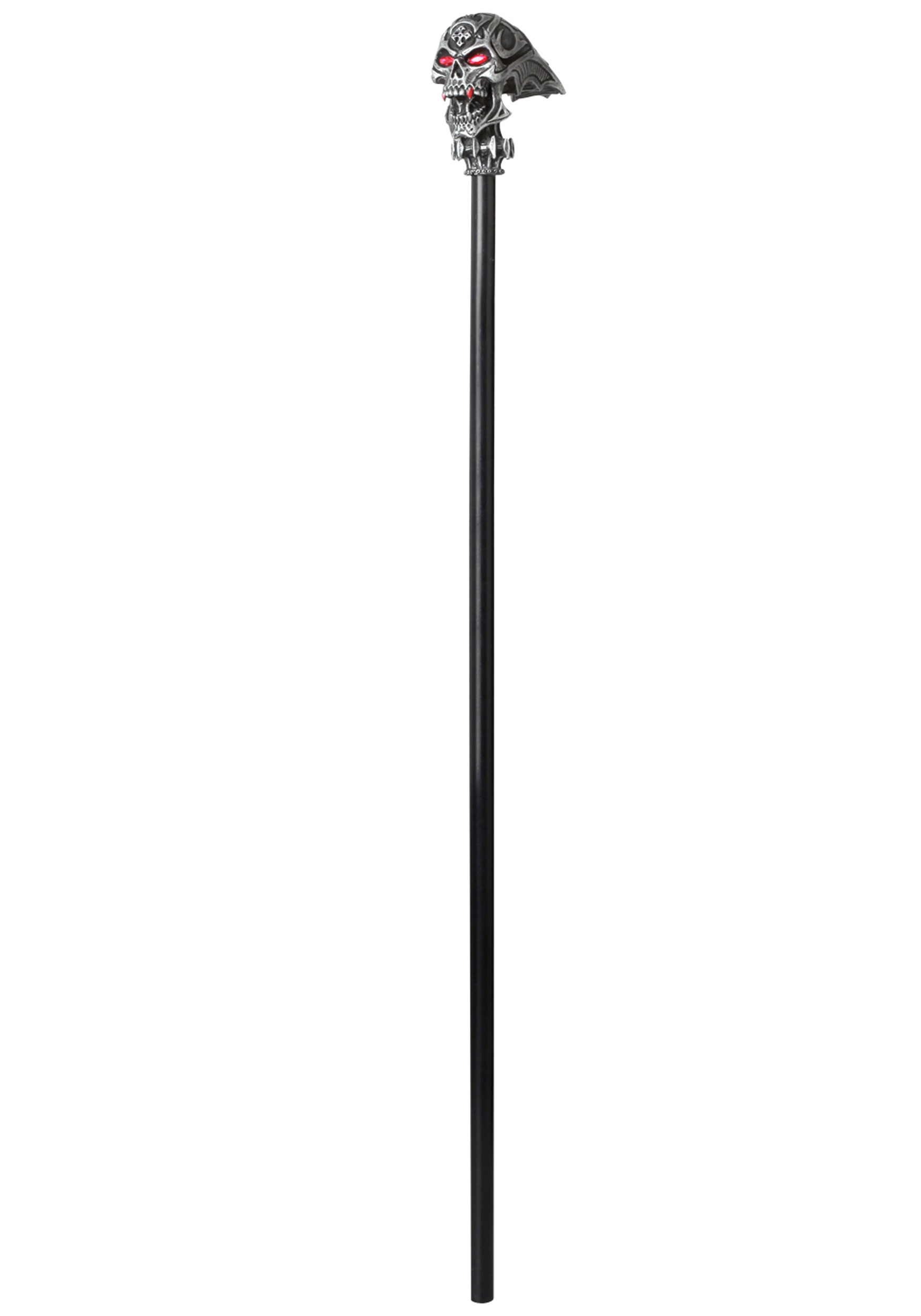 Red Eyed Skull Vampire Costume Accessory Cane