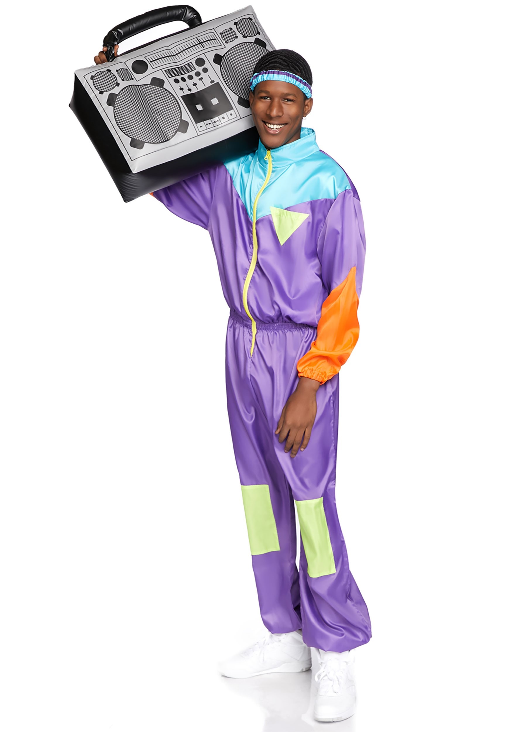 Awesome 80s Men's Track Suit Costume