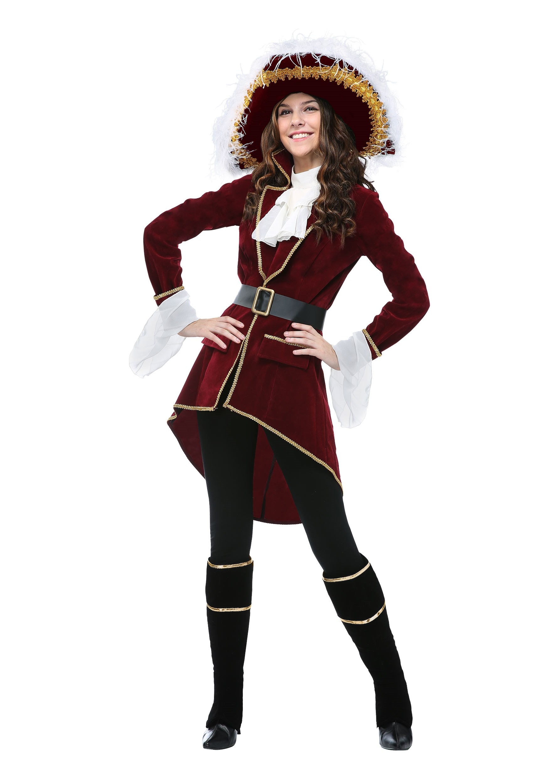 Women's Captain Hook Plus Size Costume 1 Women's Captain Hook Plus Size Costume