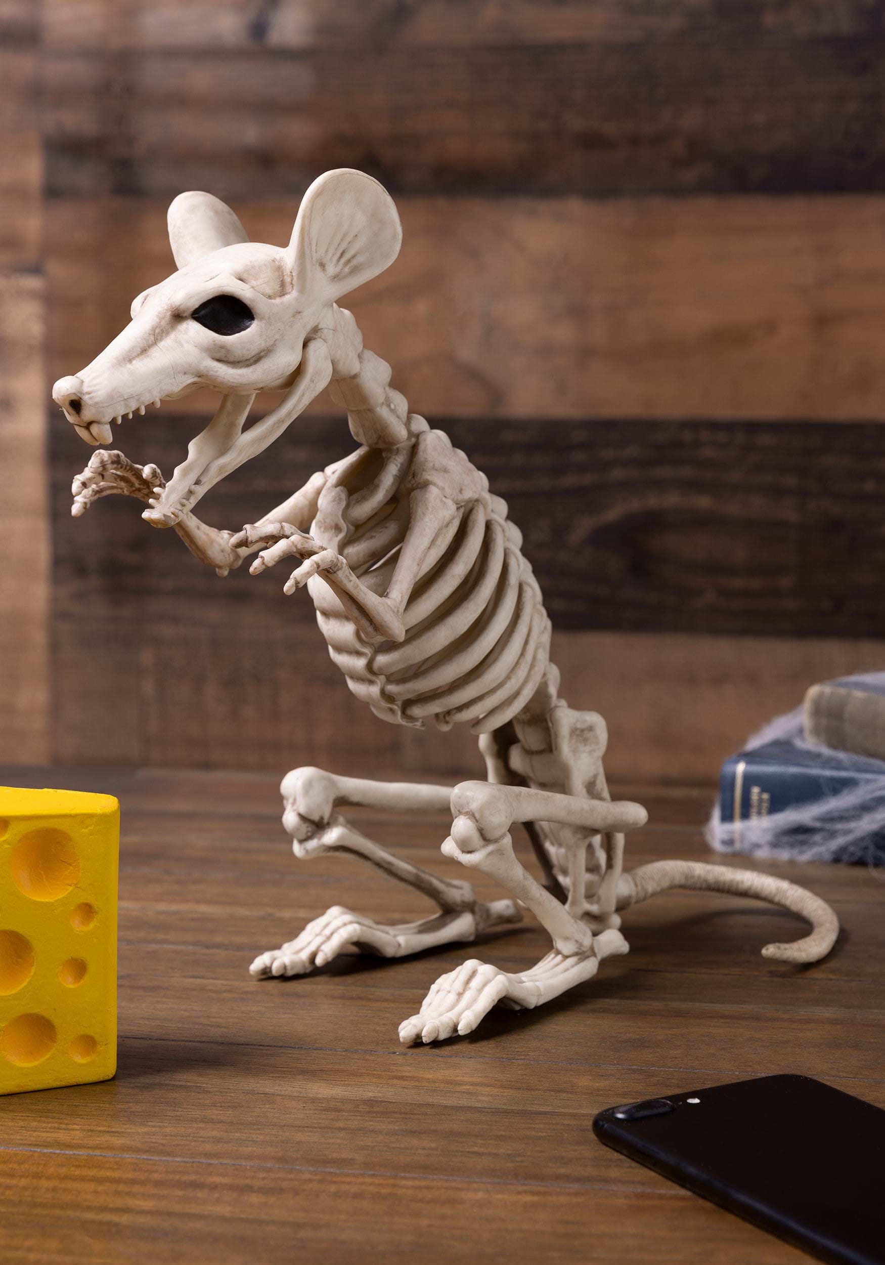 11-Inch Skeleton Rat Halloween Decoration