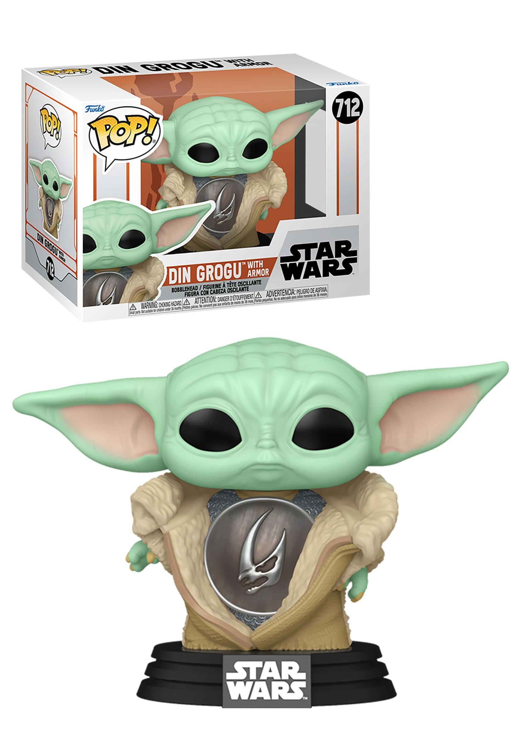 POP! Star Wars: The Mandalorian - Din Grogu with Armor Vinyl Figure 1 POP! Star Wars: The Mandalorian - Din Grogu with Armor Vinyl Figure