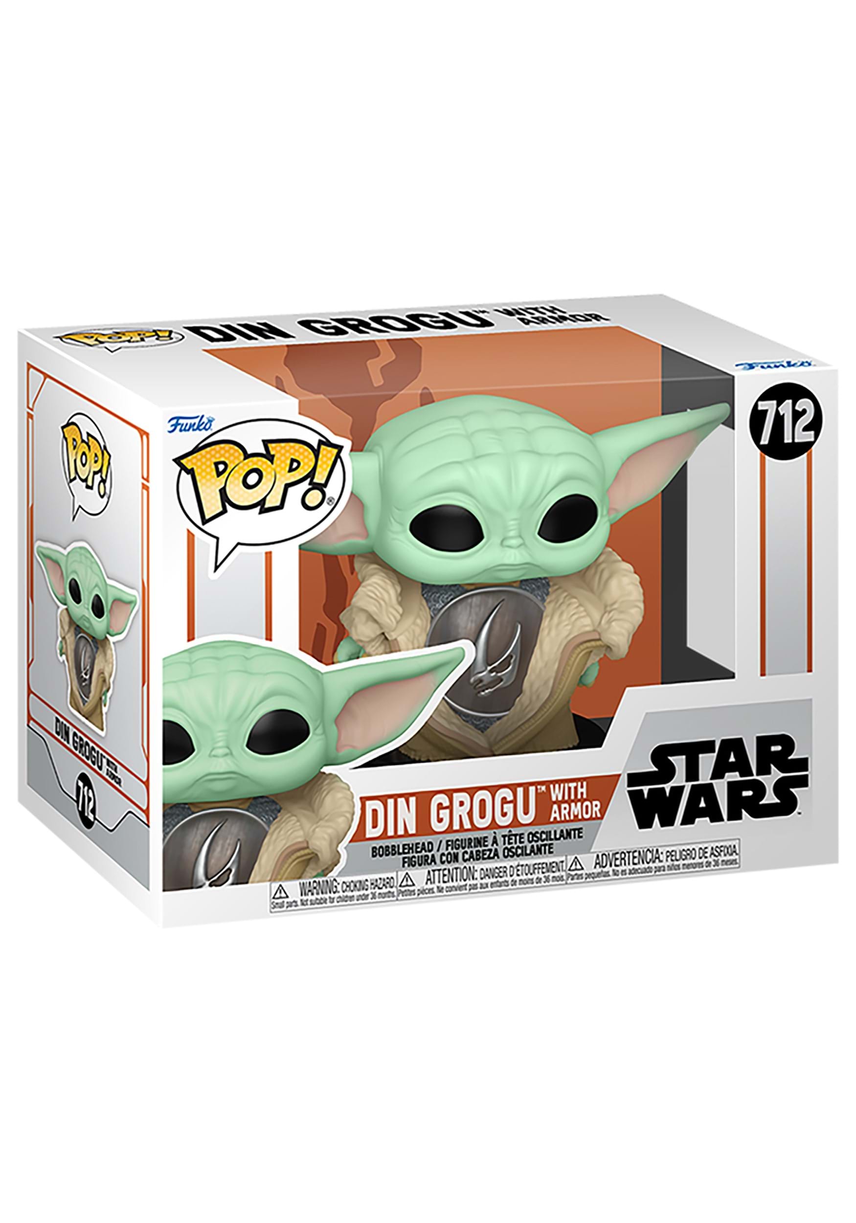 POP! Star Wars: The Mandalorian - Din Grogu with Armor Vinyl Figure 3 POP! Star Wars: The Mandalorian - Din Grogu with Armor Vinyl Figure