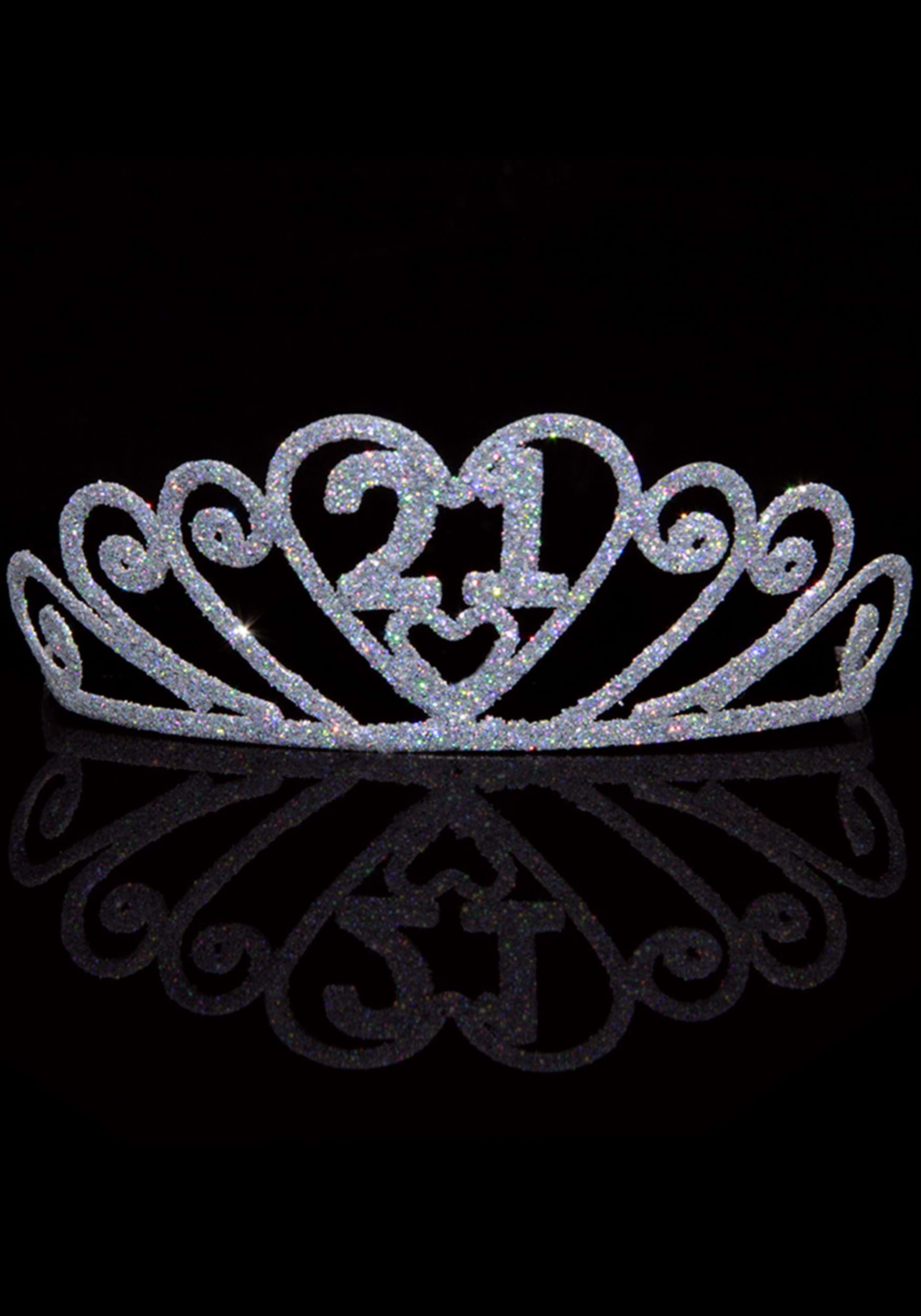Silver Sparkle 21 Tiara