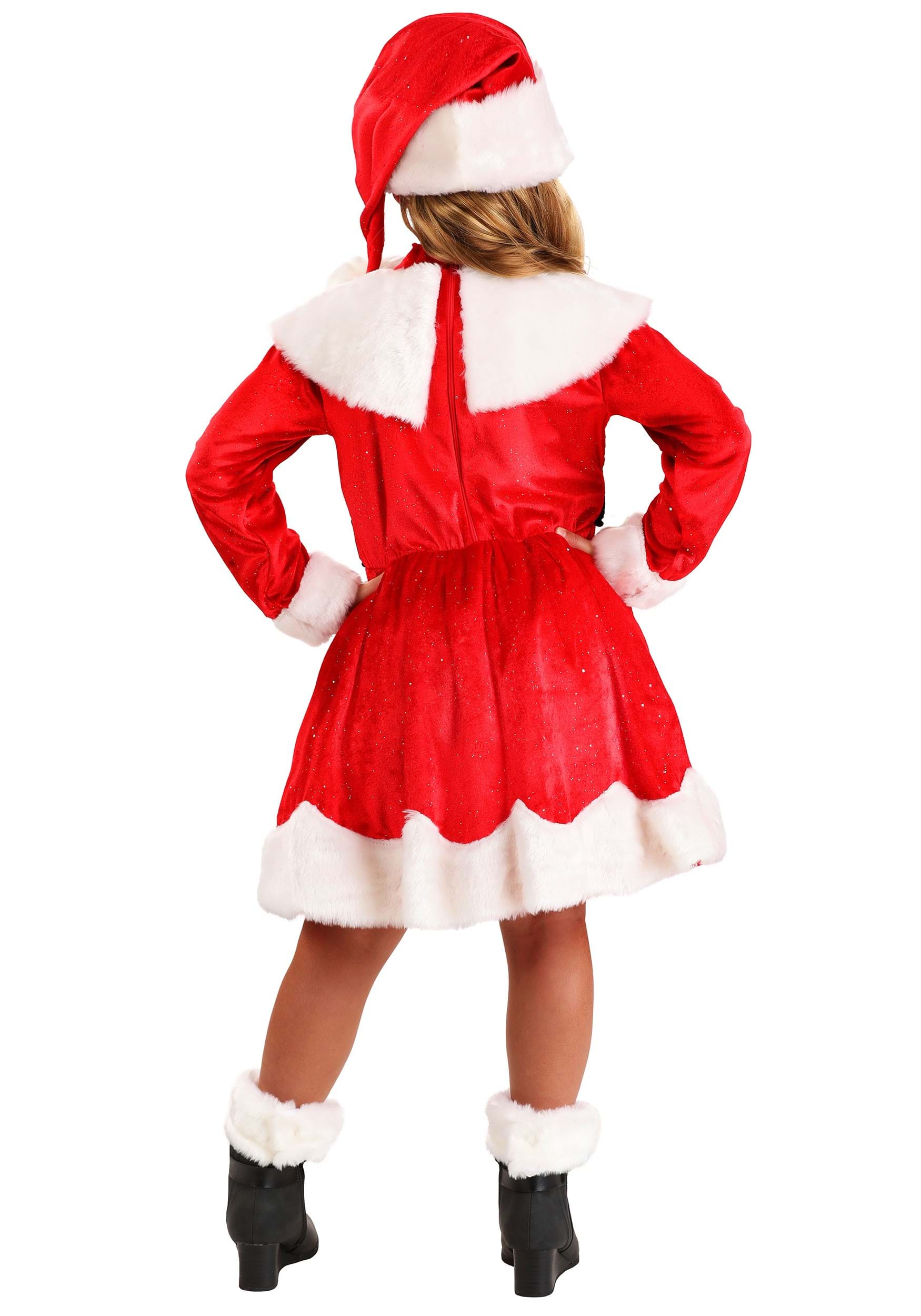 Premium Santa Costume Dress for Girls