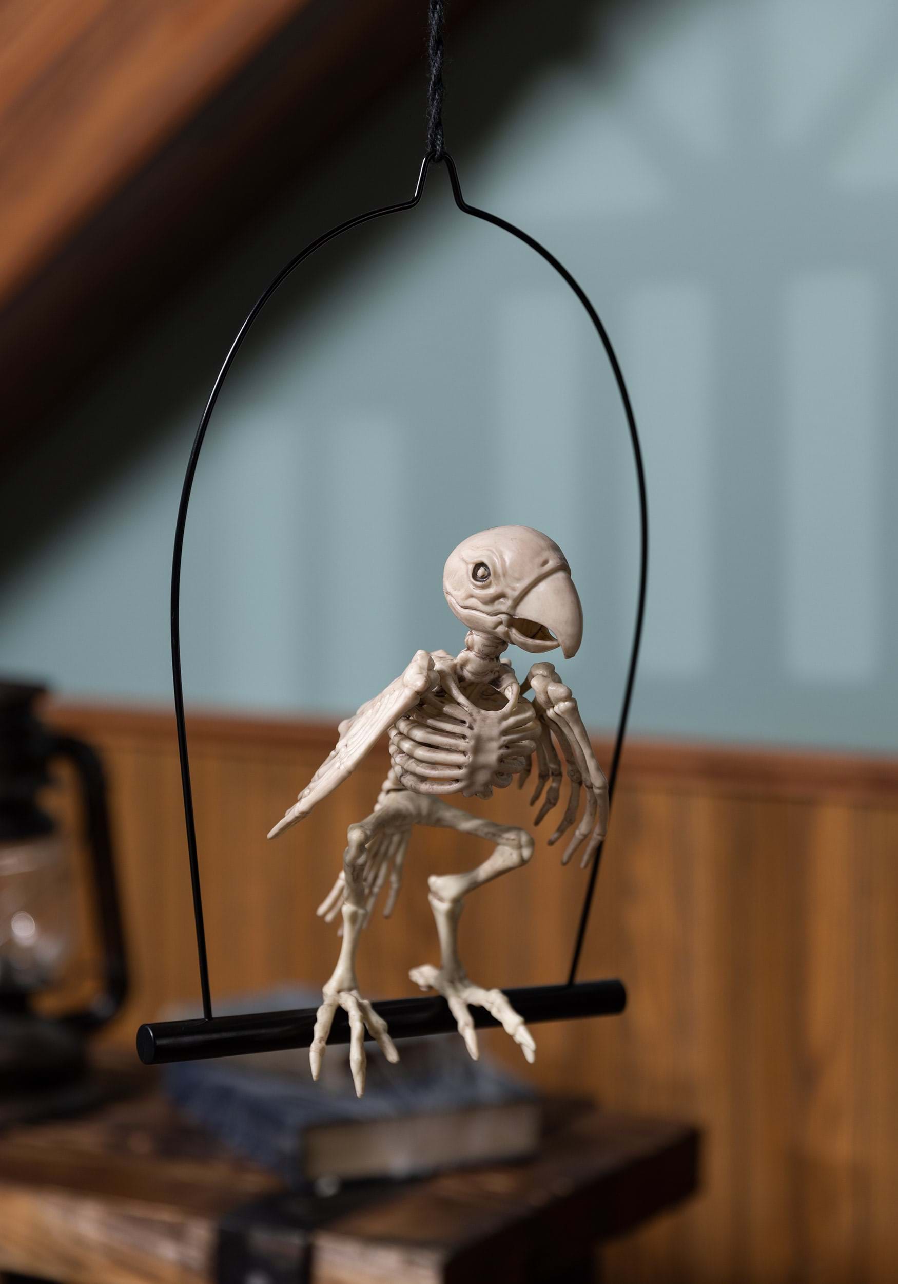 12.5-Inch Skeleton Perched Parrot Decoration 1 12.5-Inch Skeleton Perched Parrot Decoration