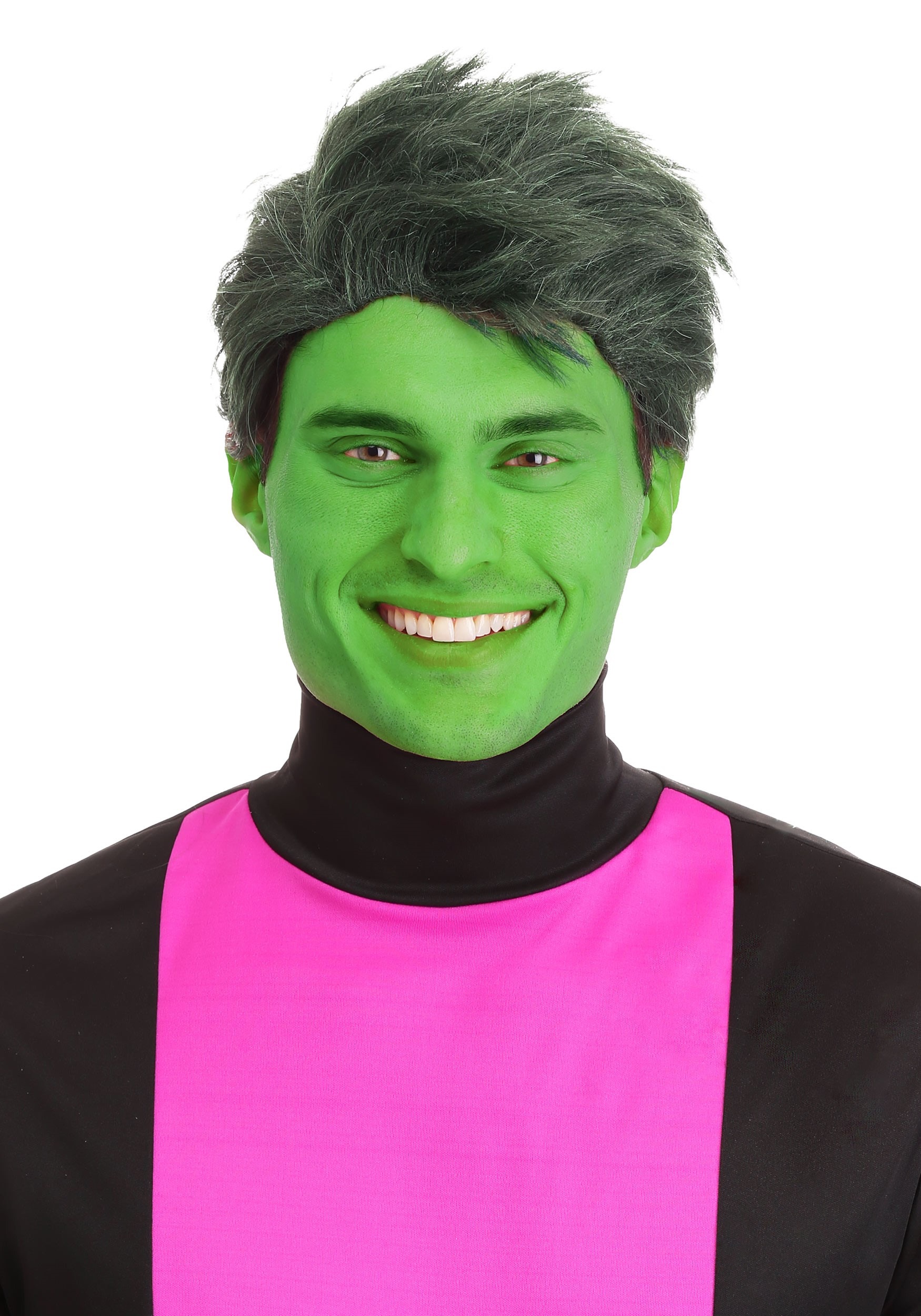 Men's Green Shapeshifting Superhero Wig