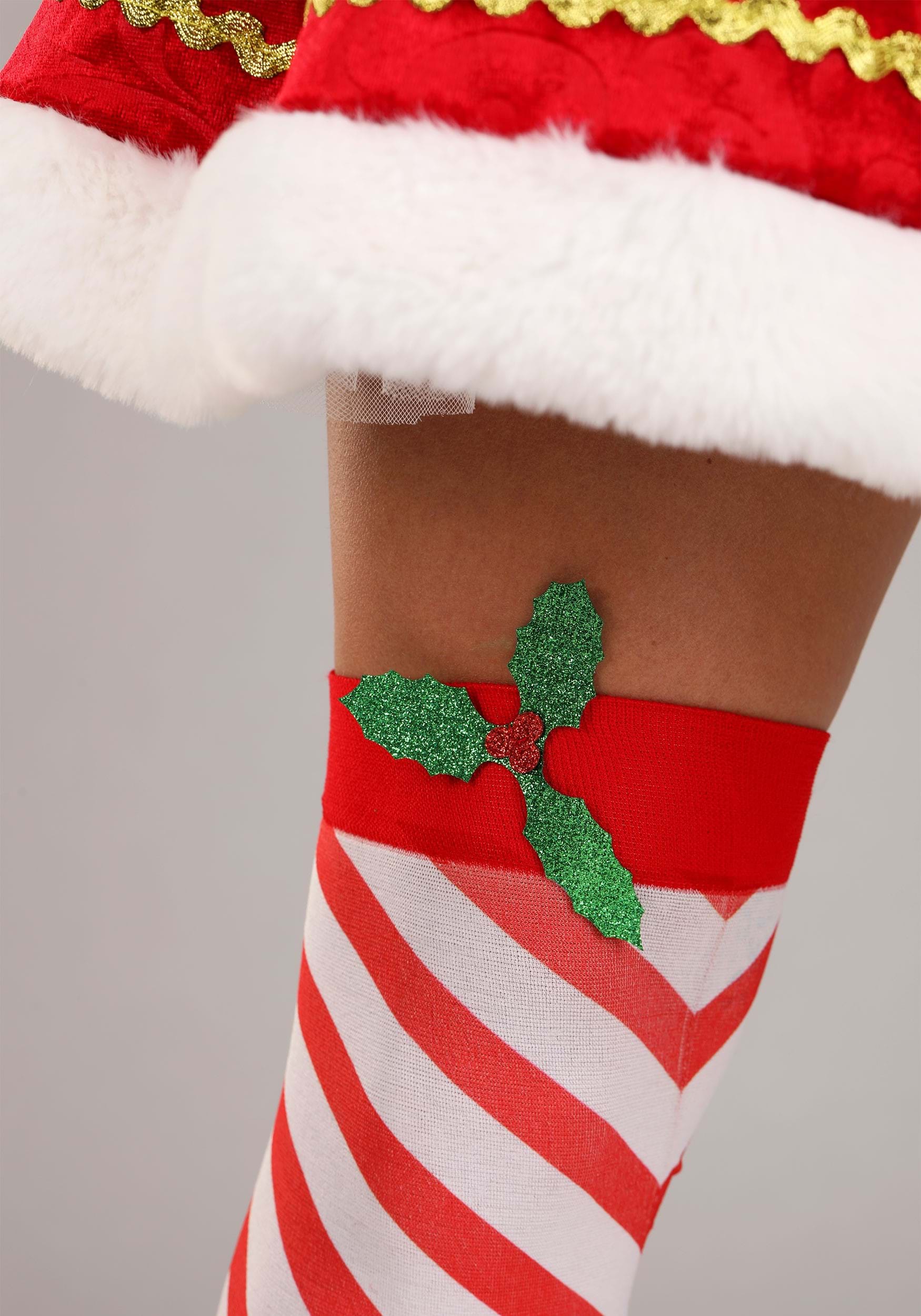 Women's Plus Size Deluxe Festive Elf Costume 2 Women's Plus Size Deluxe Festive Elf Costume