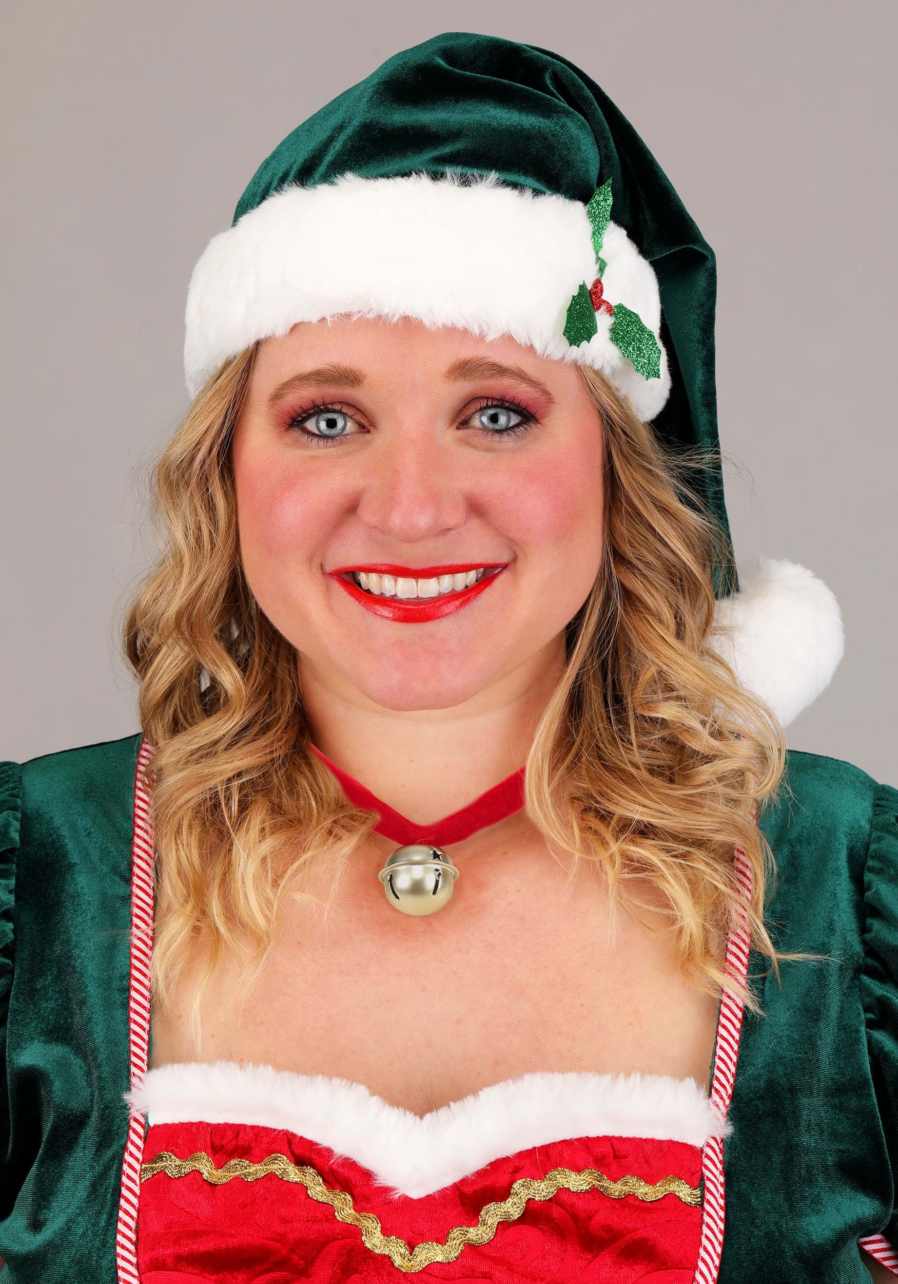 Women's Plus Size Deluxe Festive Elf Costume 3 Women's Plus Size Deluxe Festive Elf Costume