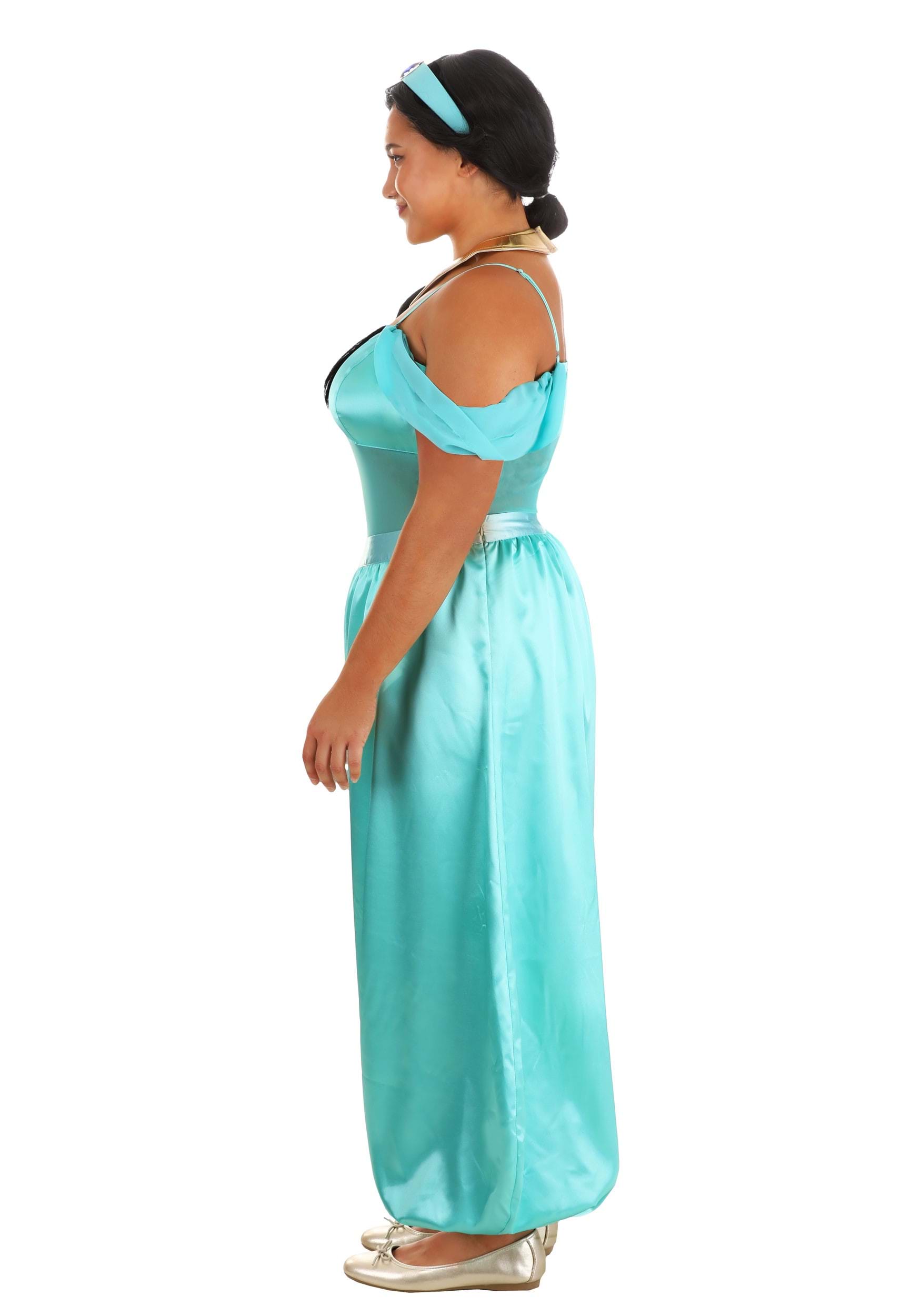 Plus Size Women's Disney Aladdin Jasmine Costume 4 Plus Size Women's Disney Aladdin Jasmine Costume