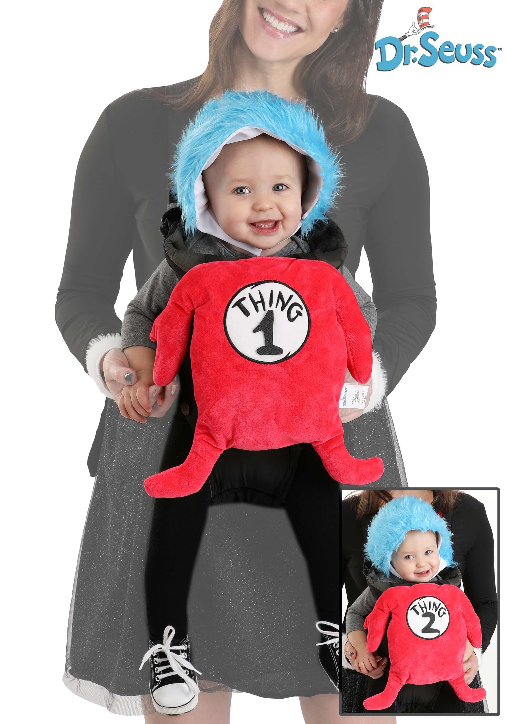 Dr. Seuss Costume Thing 1 & 2 Baby Carrier Cover