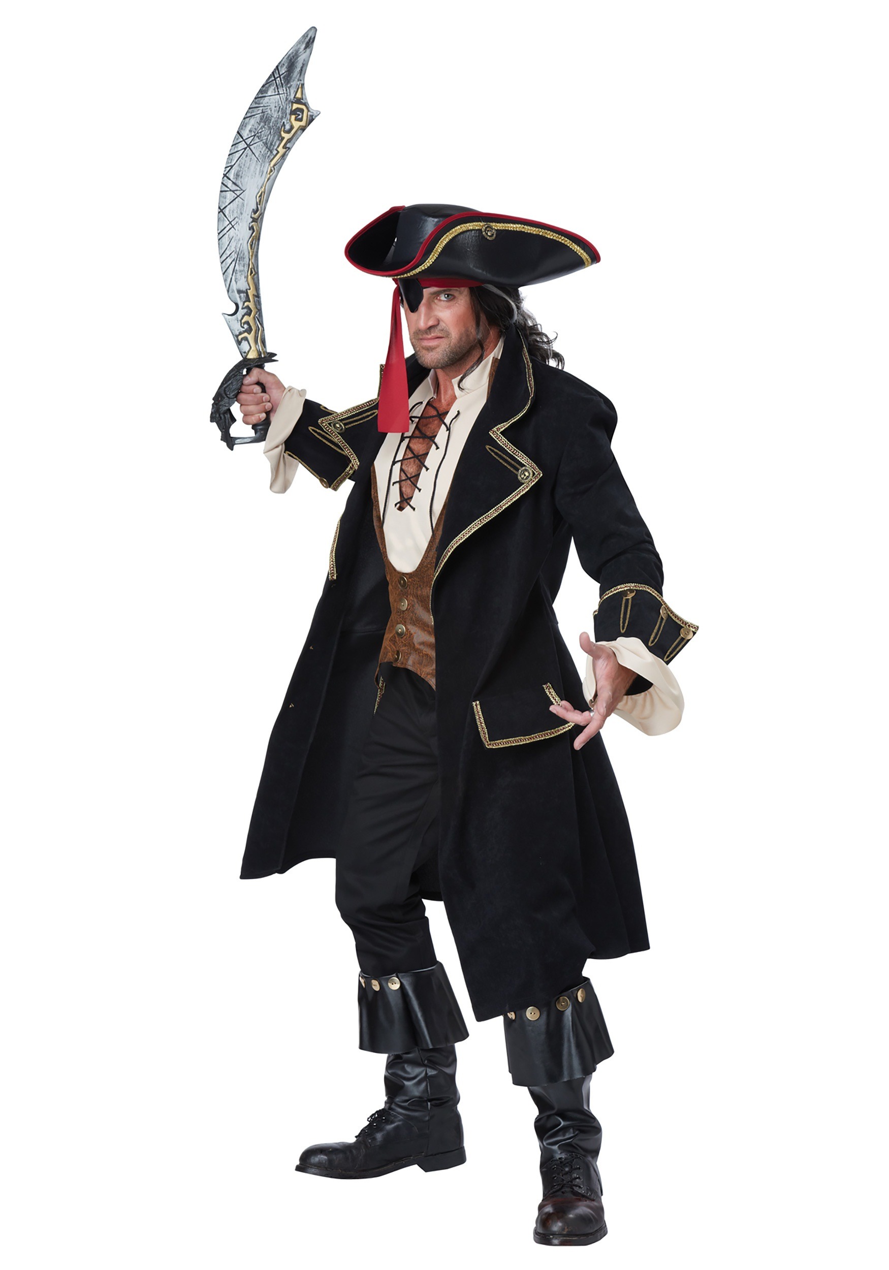 Deluxe Pirate Captain Costume 1 Deluxe Pirate Captain Costume