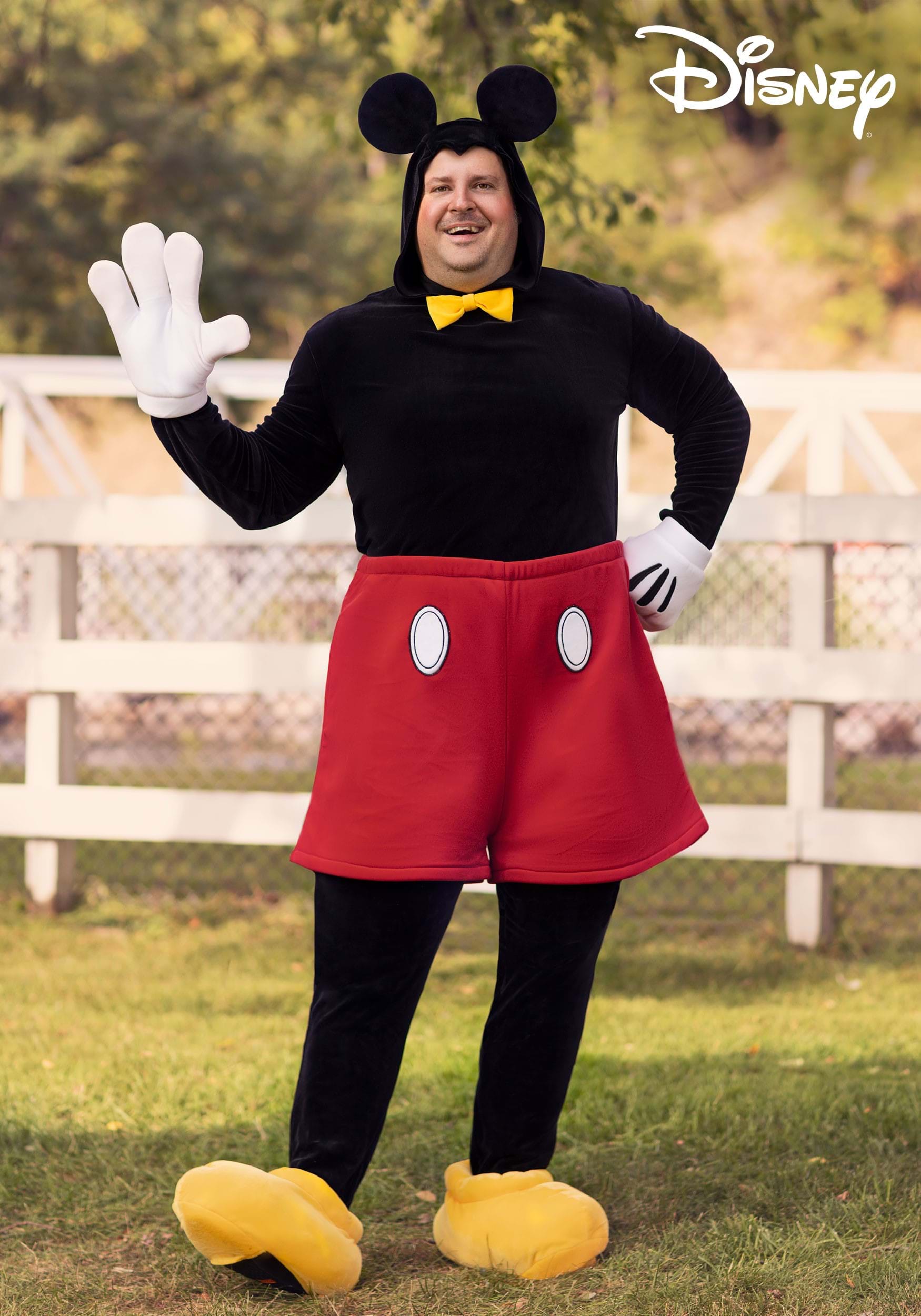 Plus Size Disney Deluxe Mickey Mouse Costume for Adults