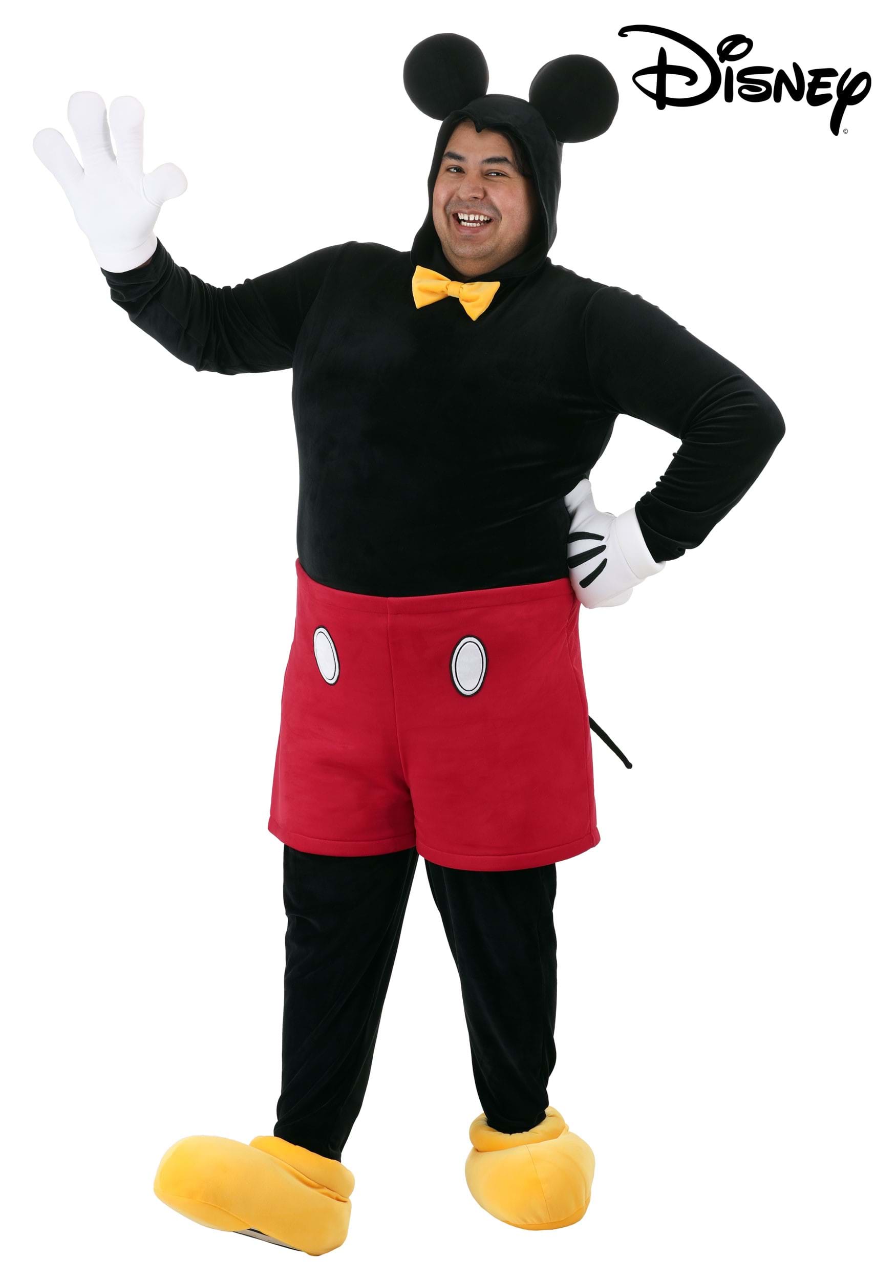 Plus Size Disney Deluxe Mickey Mouse Costume for Adults