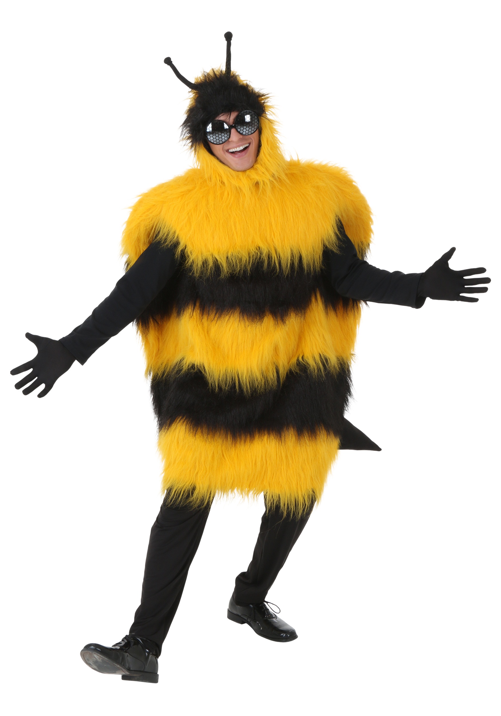 Adult Plus Size Deluxe Bumblebee Costume 1 Adult Plus Size Deluxe Bumblebee Costume