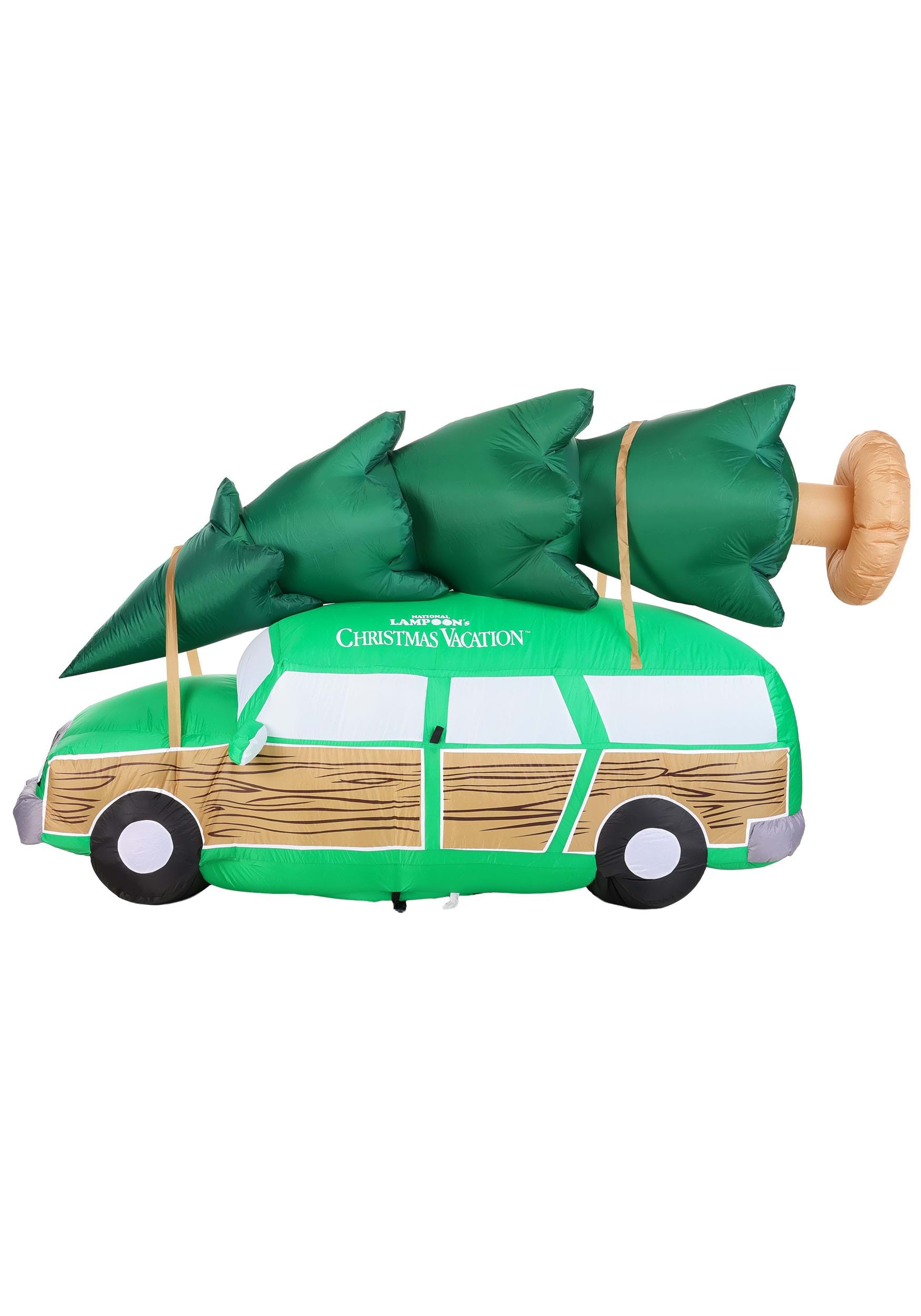 8FT Airblown Christmas Vacation Station Wagon Christmas Decoration