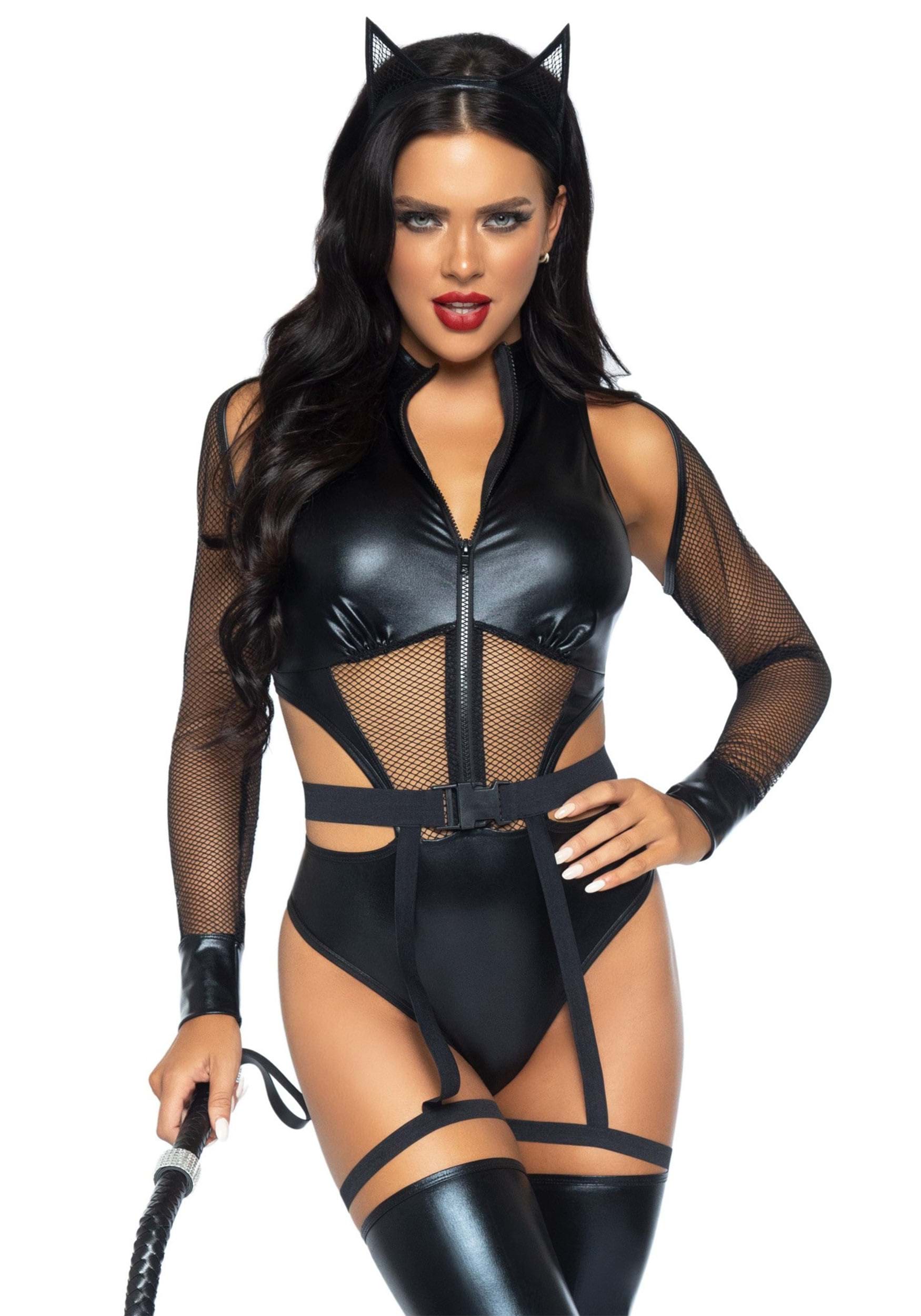 Sexy Criminal Kitty Women's Costume 1 Sexy Criminal Kitty Women's Costume