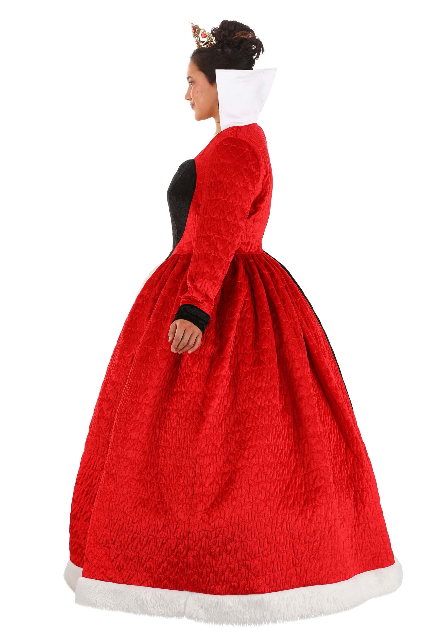 Plus Size Authentic Disney Queen of Hearts Costume Dress for Women