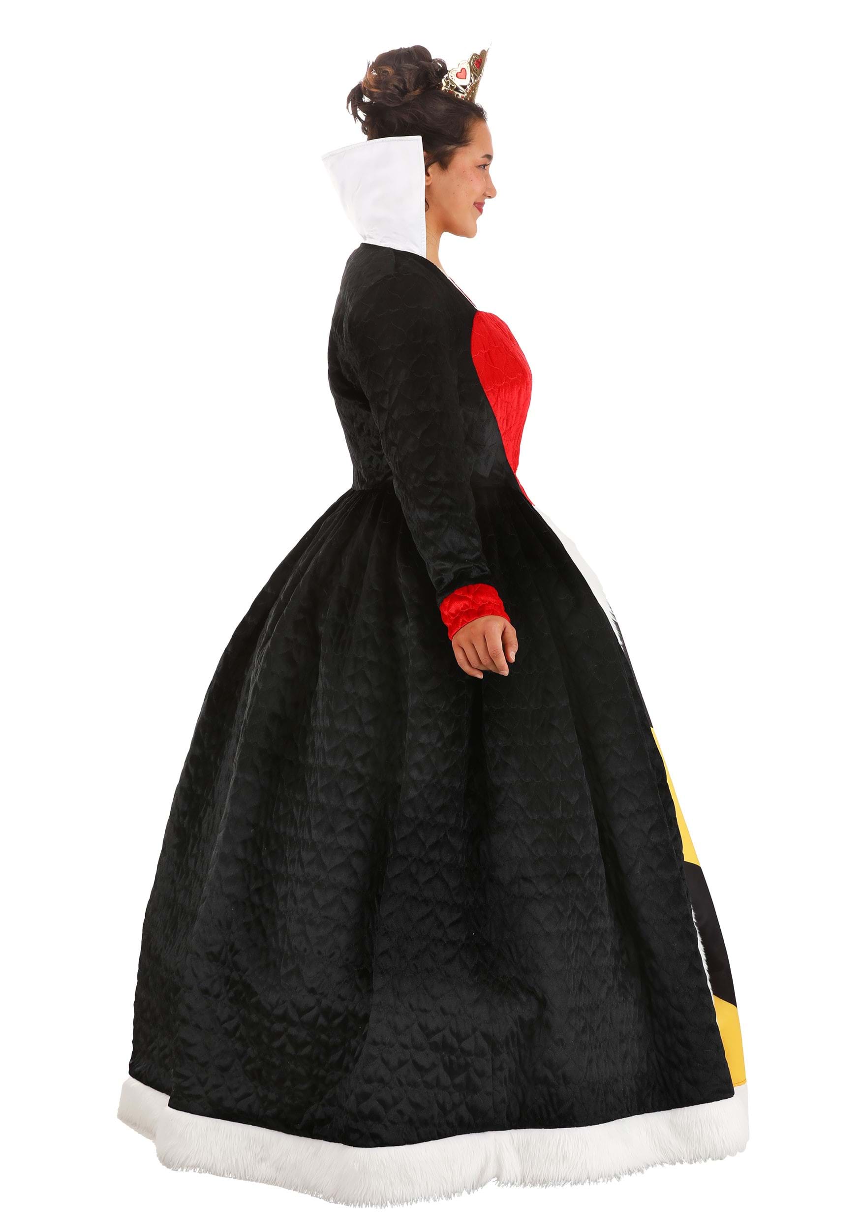 Plus Size Authentic Disney Queen of Hearts Costume Dress for Women
