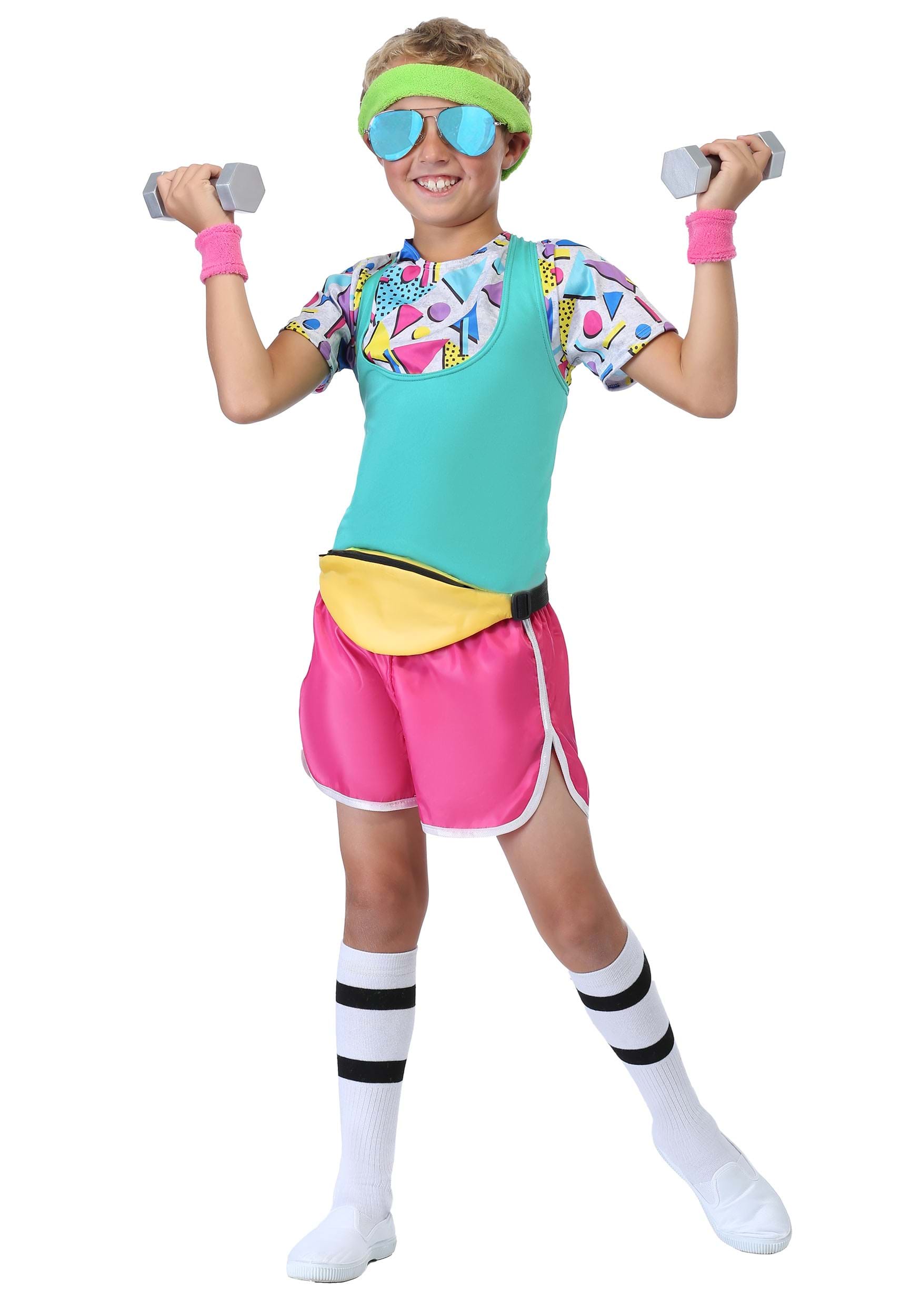 Work It Out 80's Costume for Boys 1 Work It Out 80's Costume for Boys