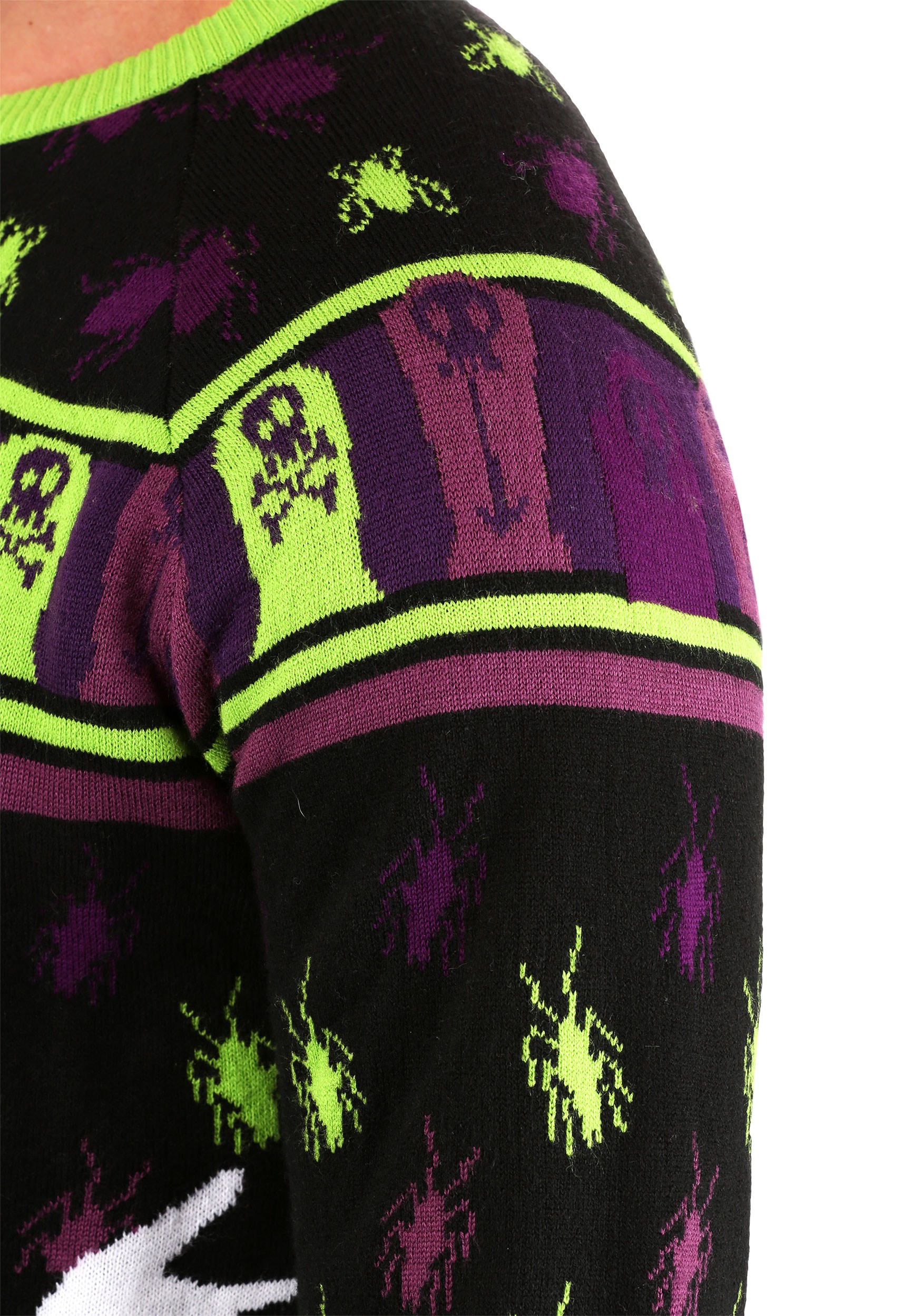 Beetlejuice It's Showtime! Adult Ugly Halloween Sweater