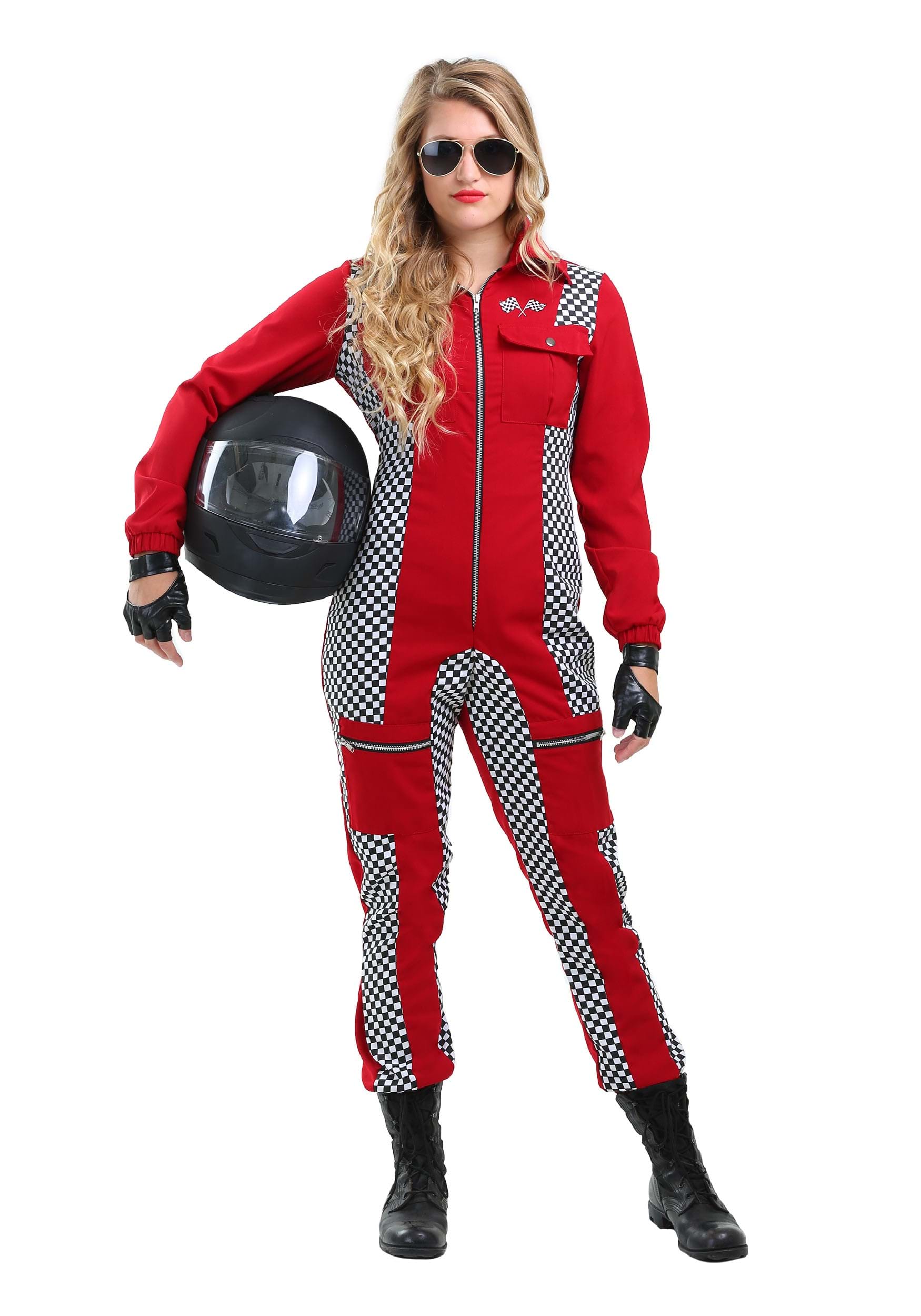 Women's Racer Jumpsuit Costume