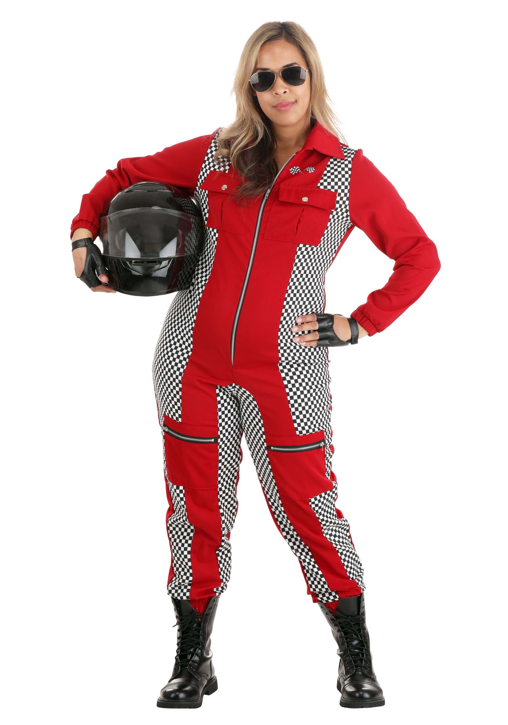 Women's Racer Jumpsuit Costume