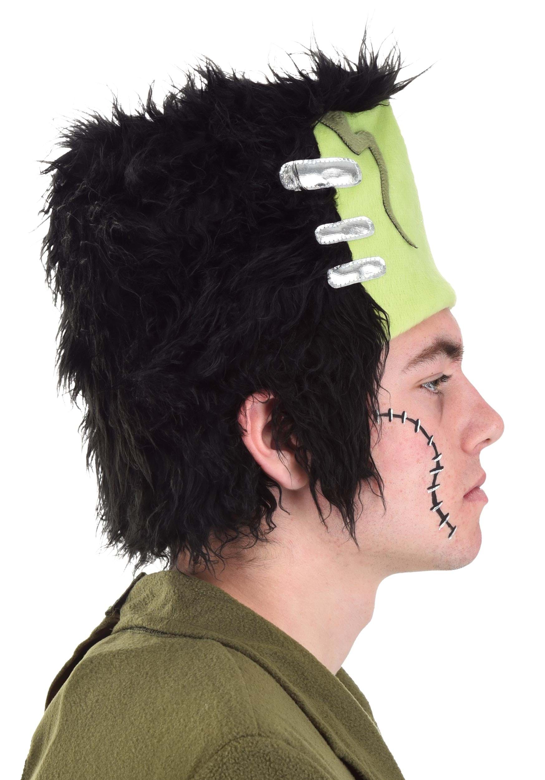 Plush Frankenstein Costume Hat for Adults