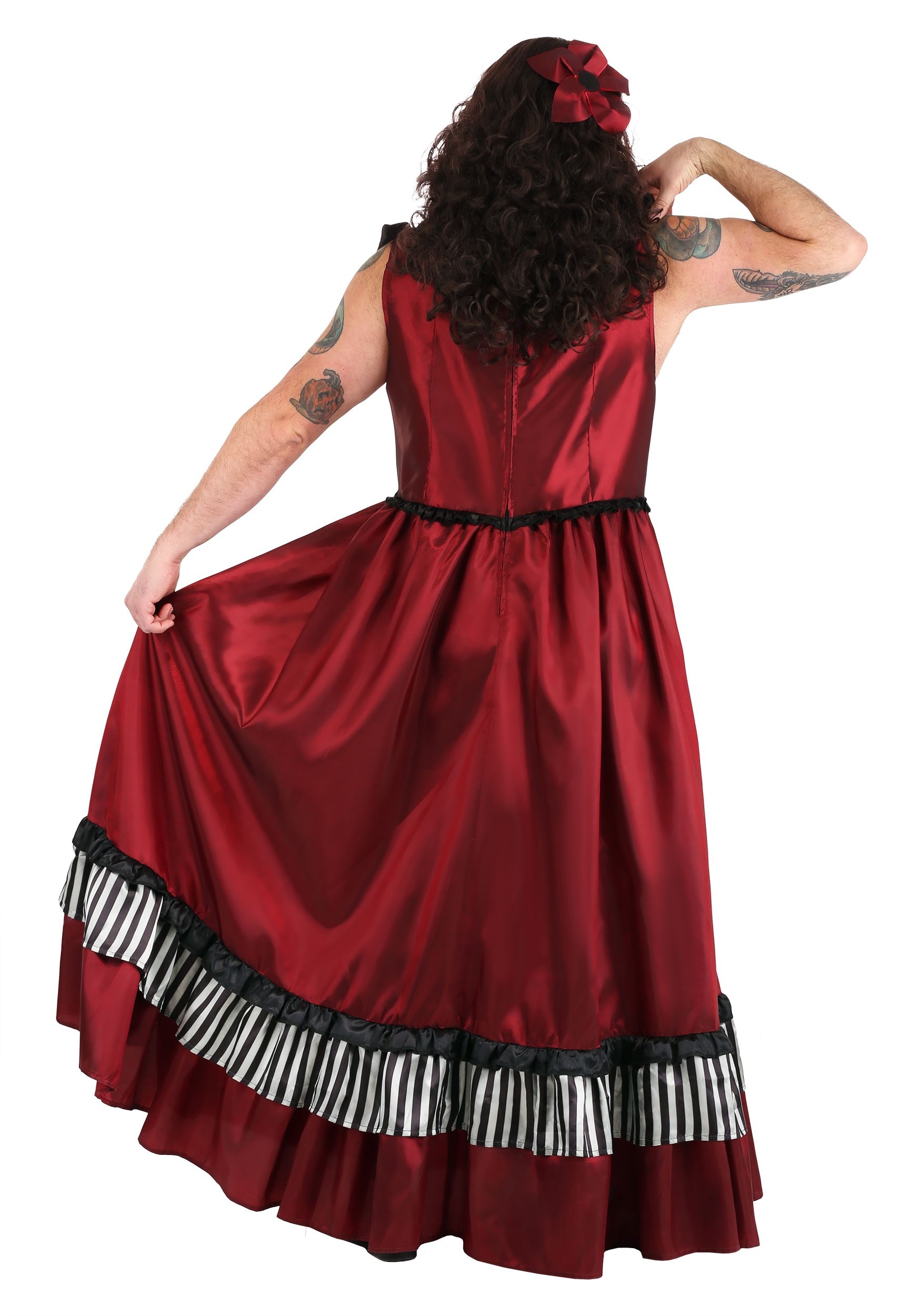 Plus Size Bearded Woman Costume for Adults
