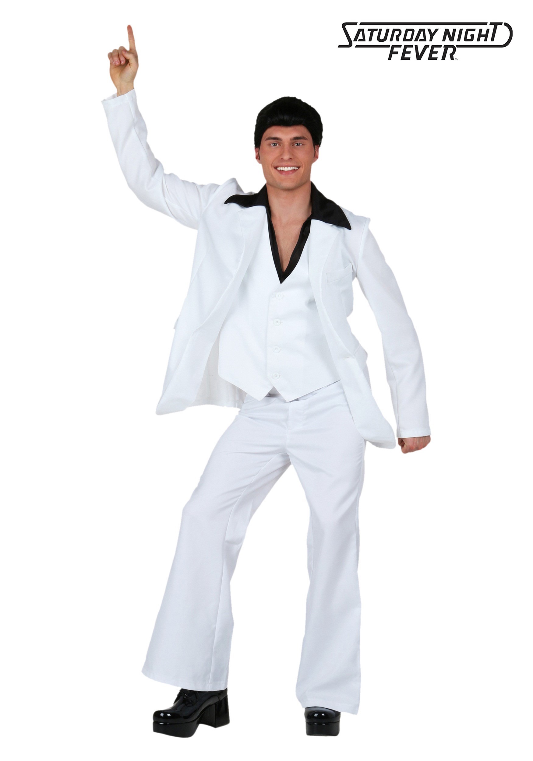 Plus Size Deluxe Saturday Night Fever Costume for Men