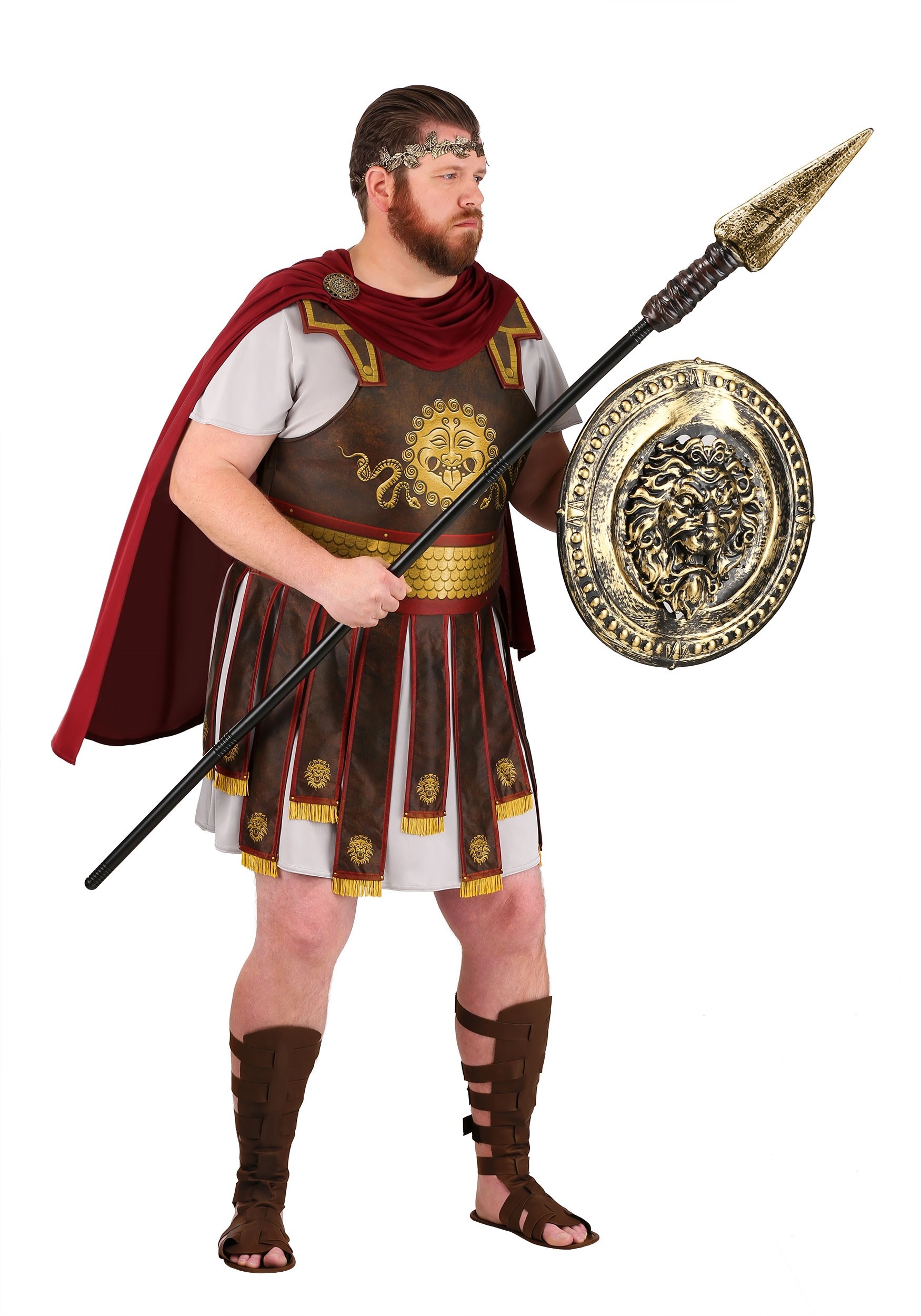 Plus Size Roman Warrior Costume for Men