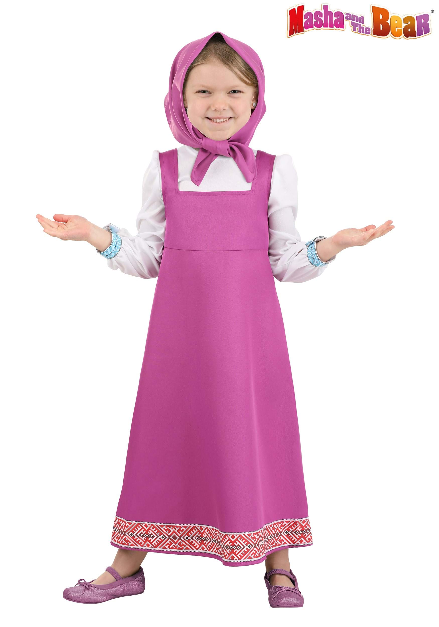 Masha and the Bear Girl's Toddler Masha Costume