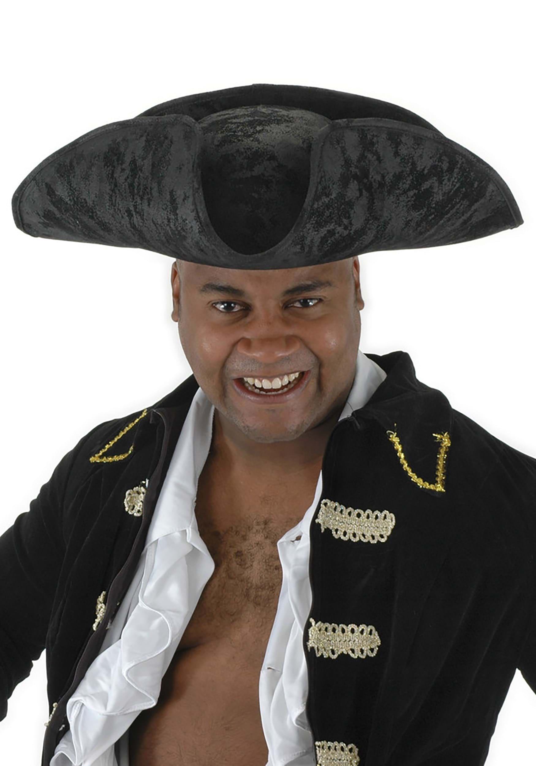 Corsair Pirate Costume Hat for Adults