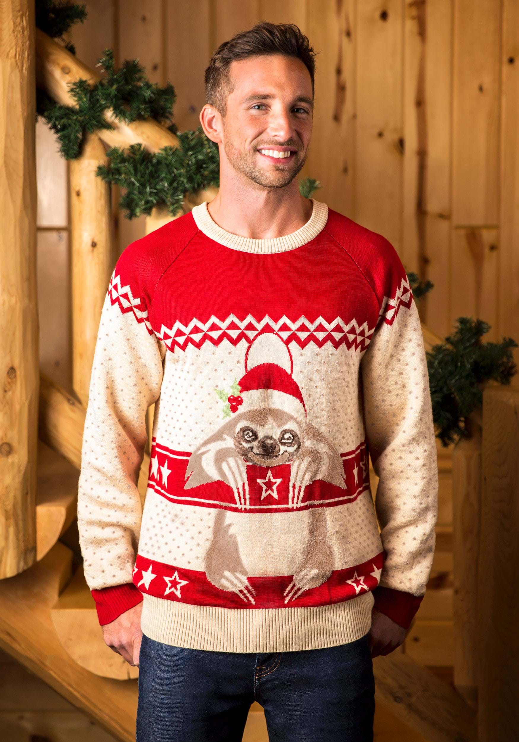 Adult Ugly Sloth Christmas Sweater