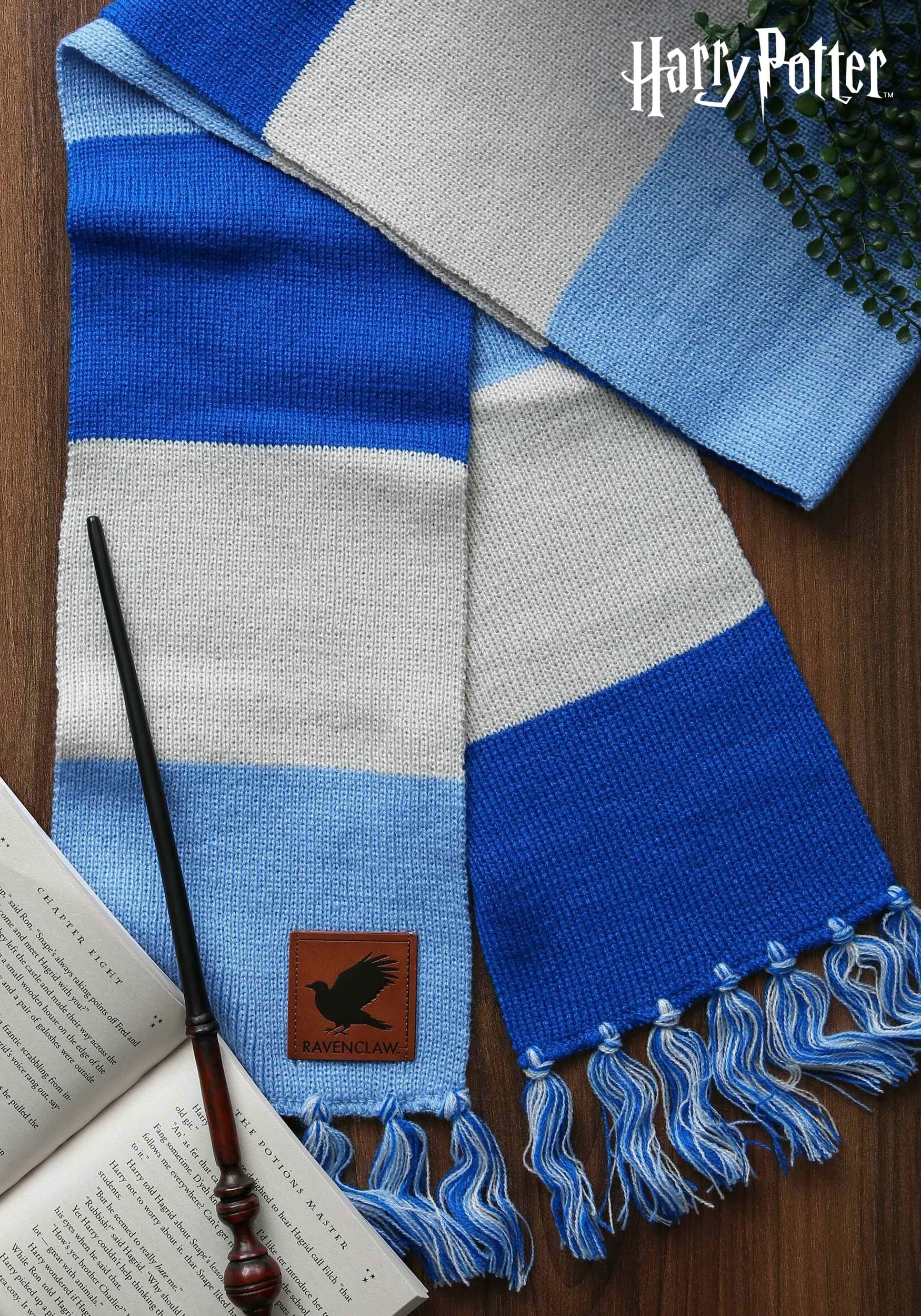 Harry Potter Patch Striped Ravenclaw Scarf