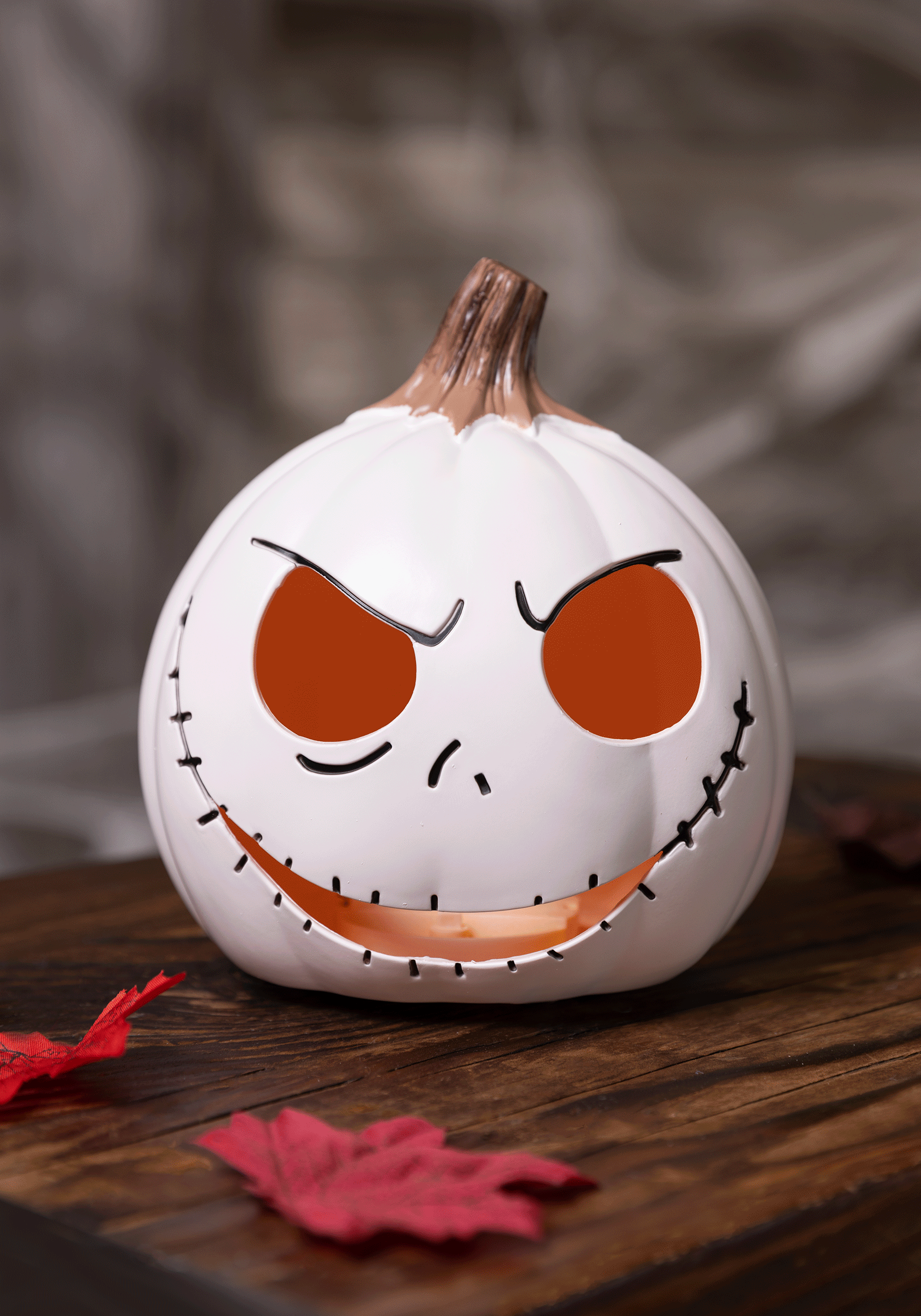 6-Inch Jack Skellington Pumpkin Light Up Decoration